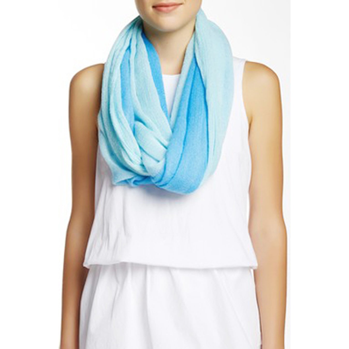 Faded Gauze Infinity Scarves