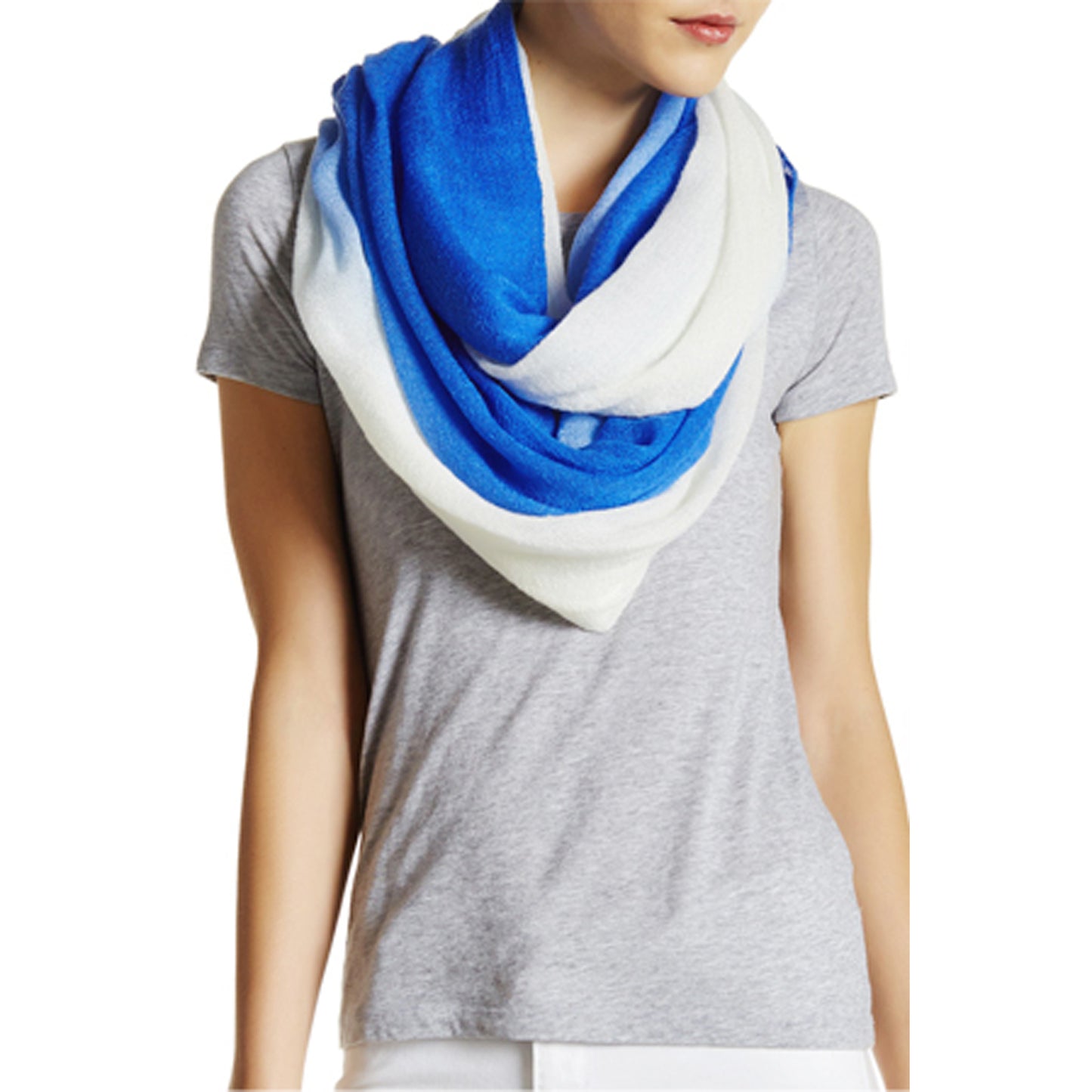 Faded Gauze Infinity Scarves