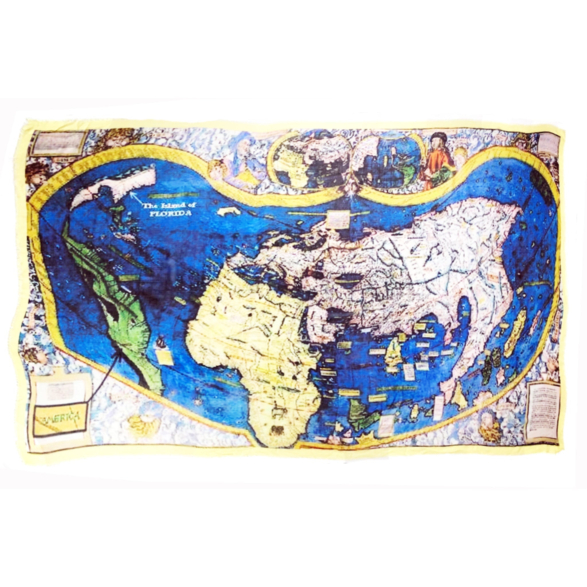 Spanish Map Scarf