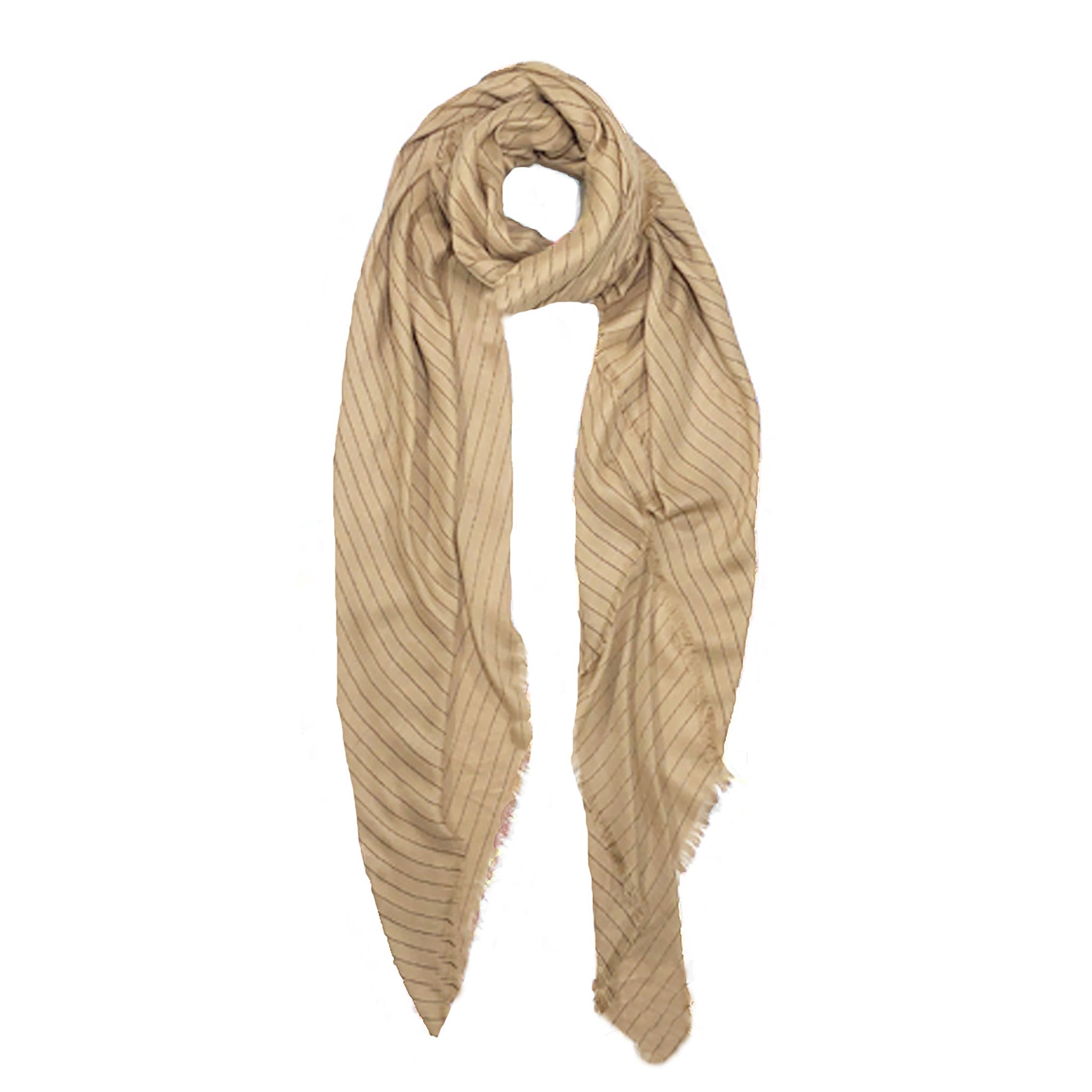 Cashmere Blend Pin Stripe Scarf