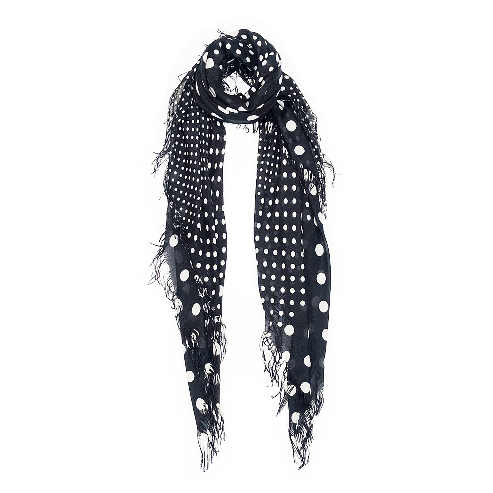 Cashmere Blend Polka-dots Scarf