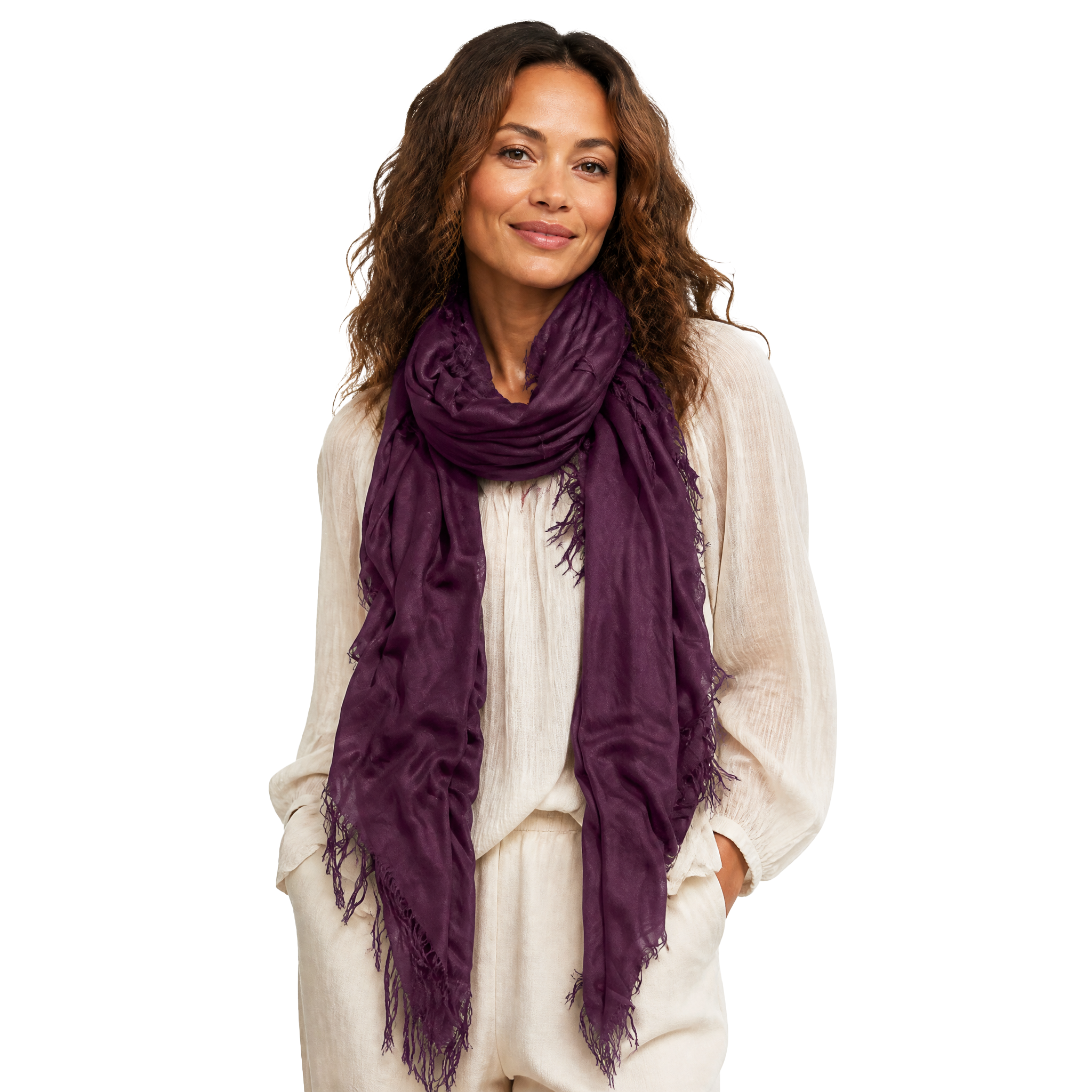 Cashmere Blend Solid Scarf