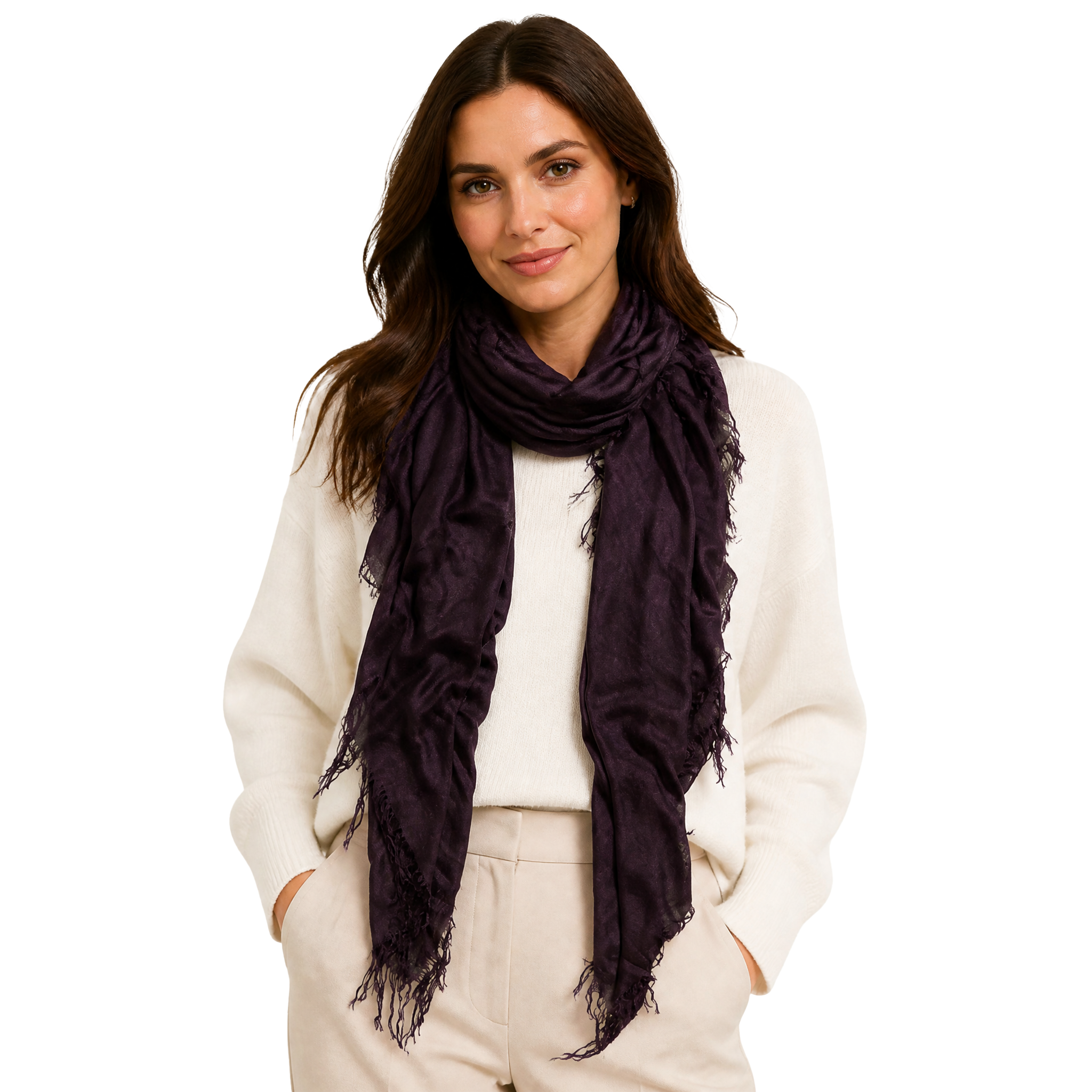 Cashmere Blend Solid Scarf