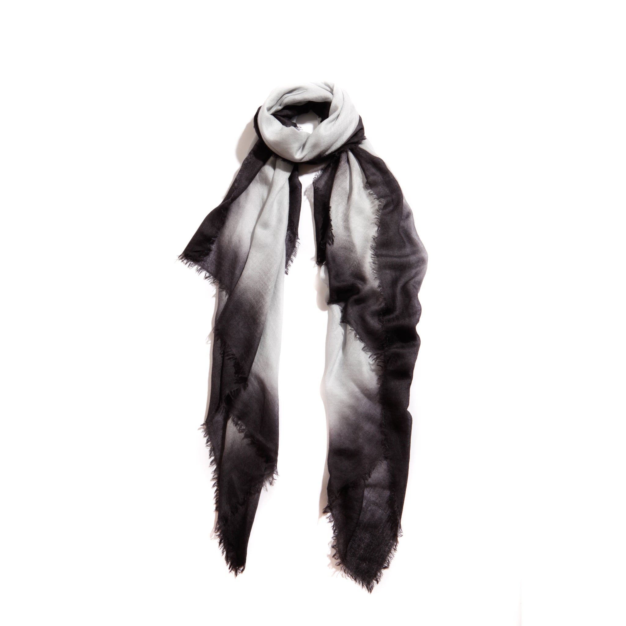 Classic Cashmere Scarf — Blue Pacific — view 10