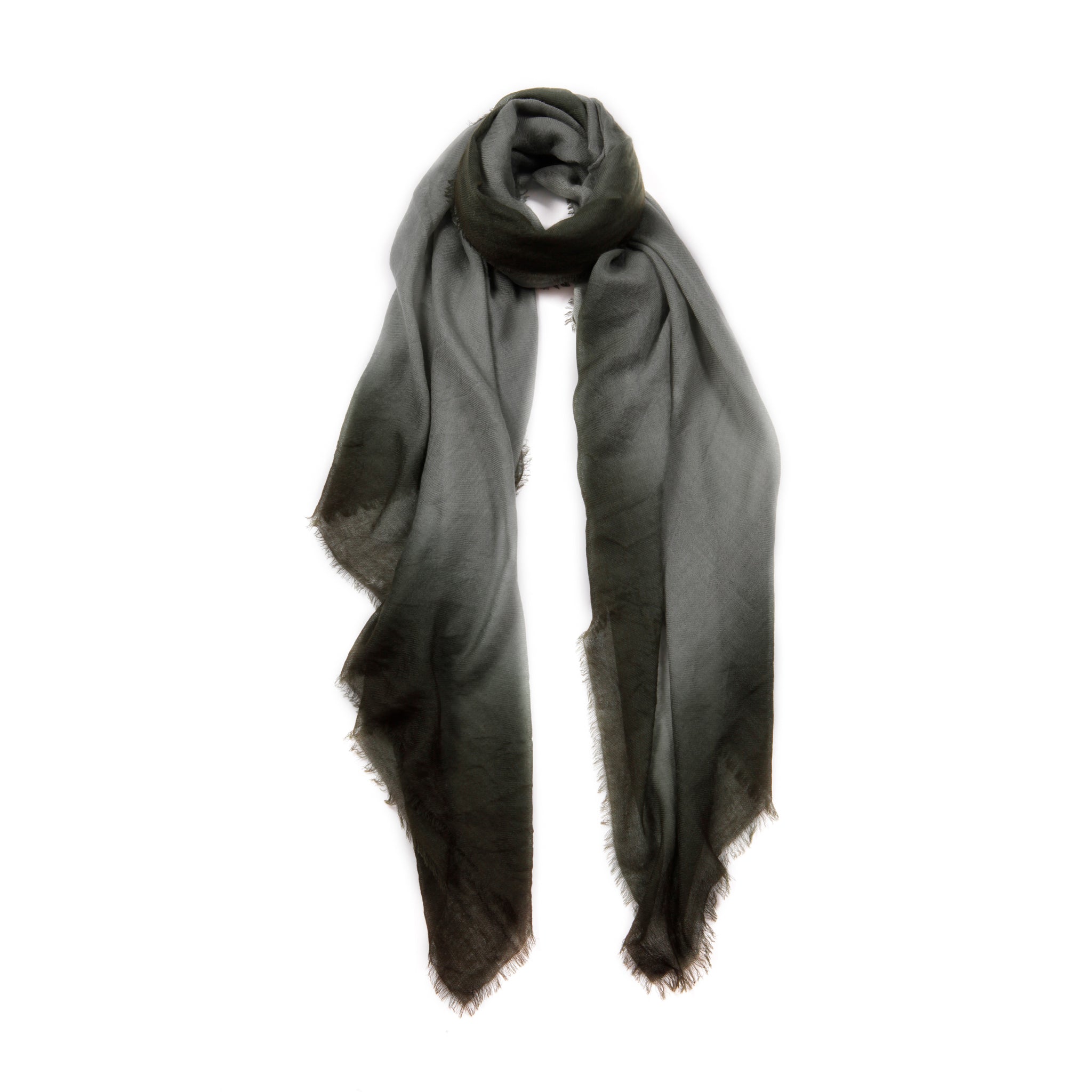 Classic Cashmere Scarf — Blue Pacific — view 9