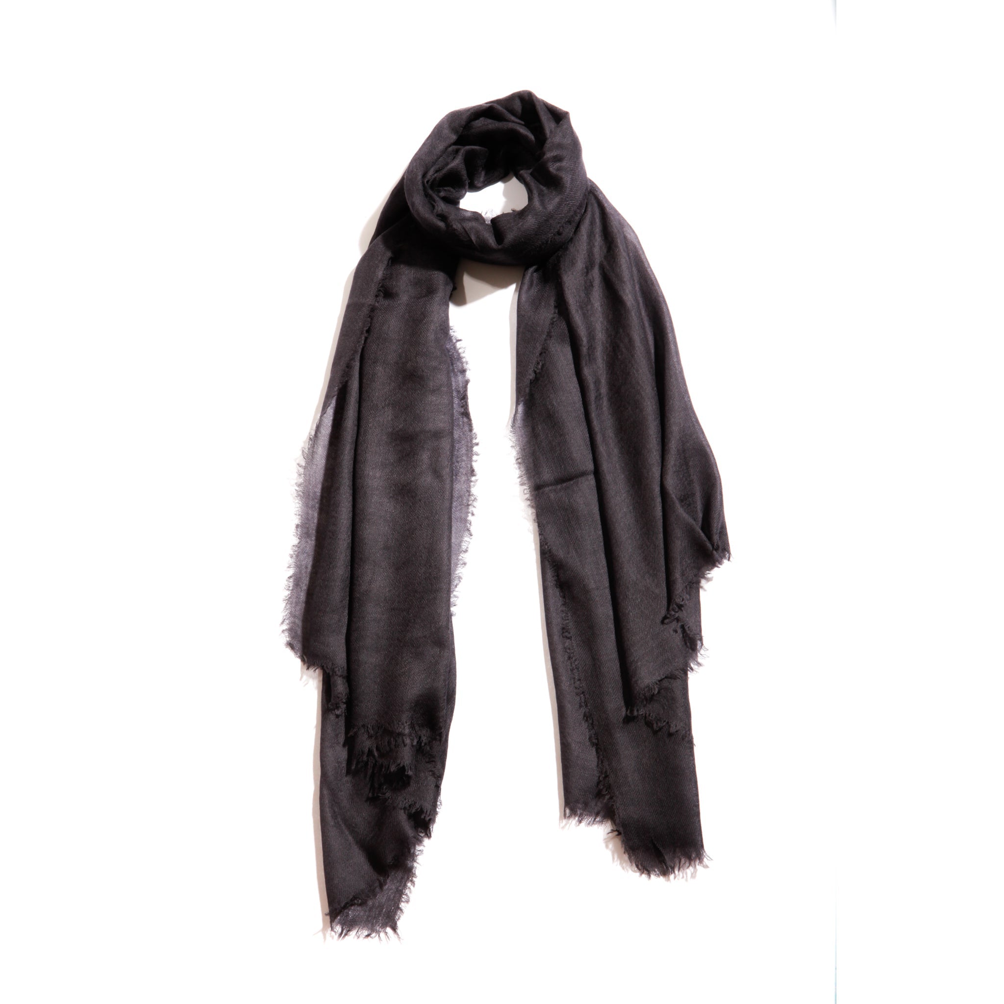 Classic Cashmere Scarf — Blue Pacific — view 2