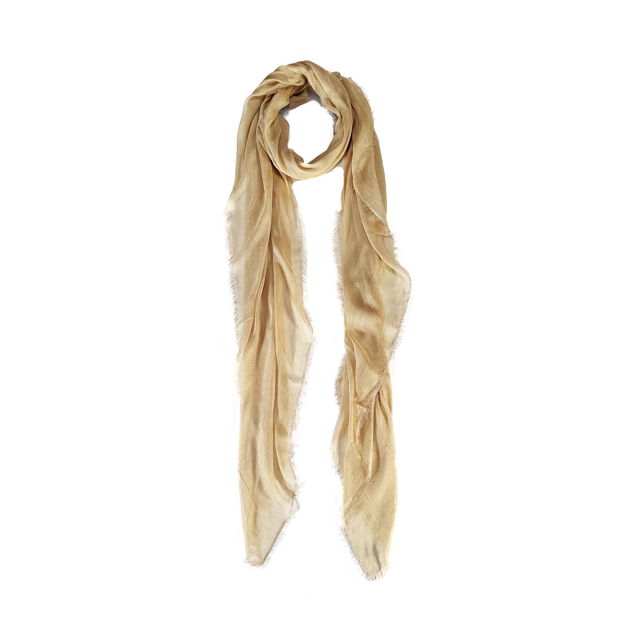 Cashmere Blend Scarves with Specialty Metallic Threading