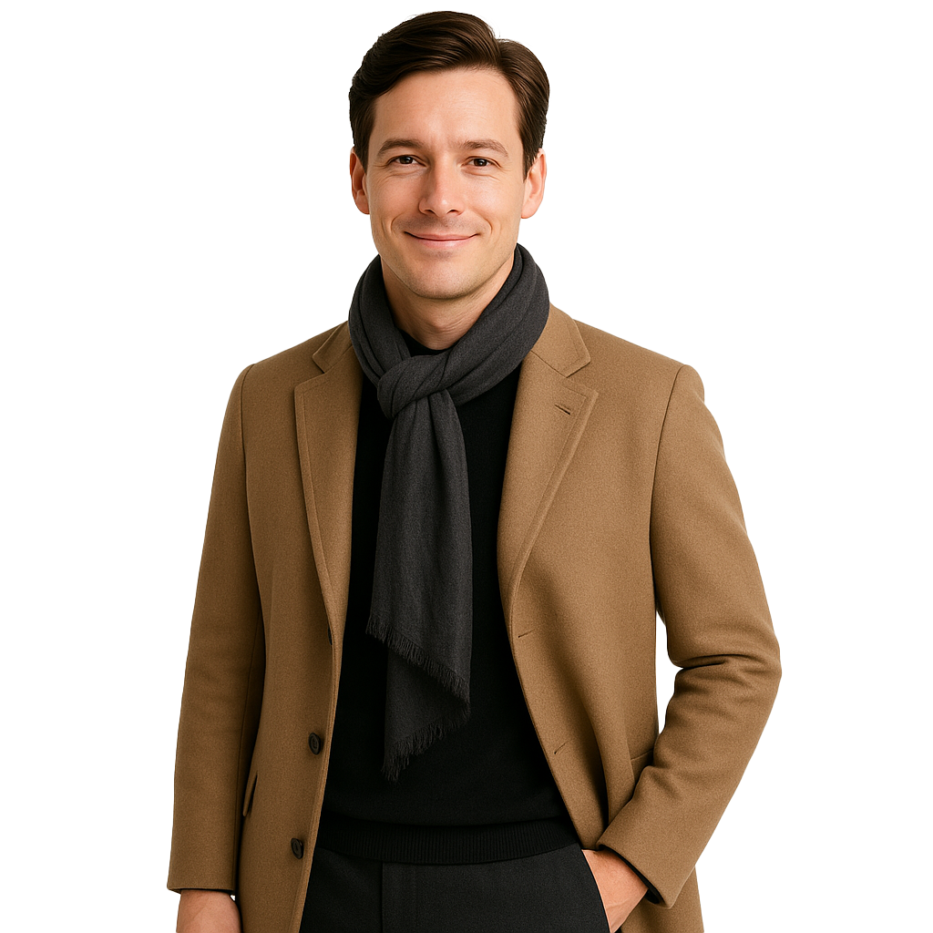 Classic Cashmere Scarf — Blue Pacific