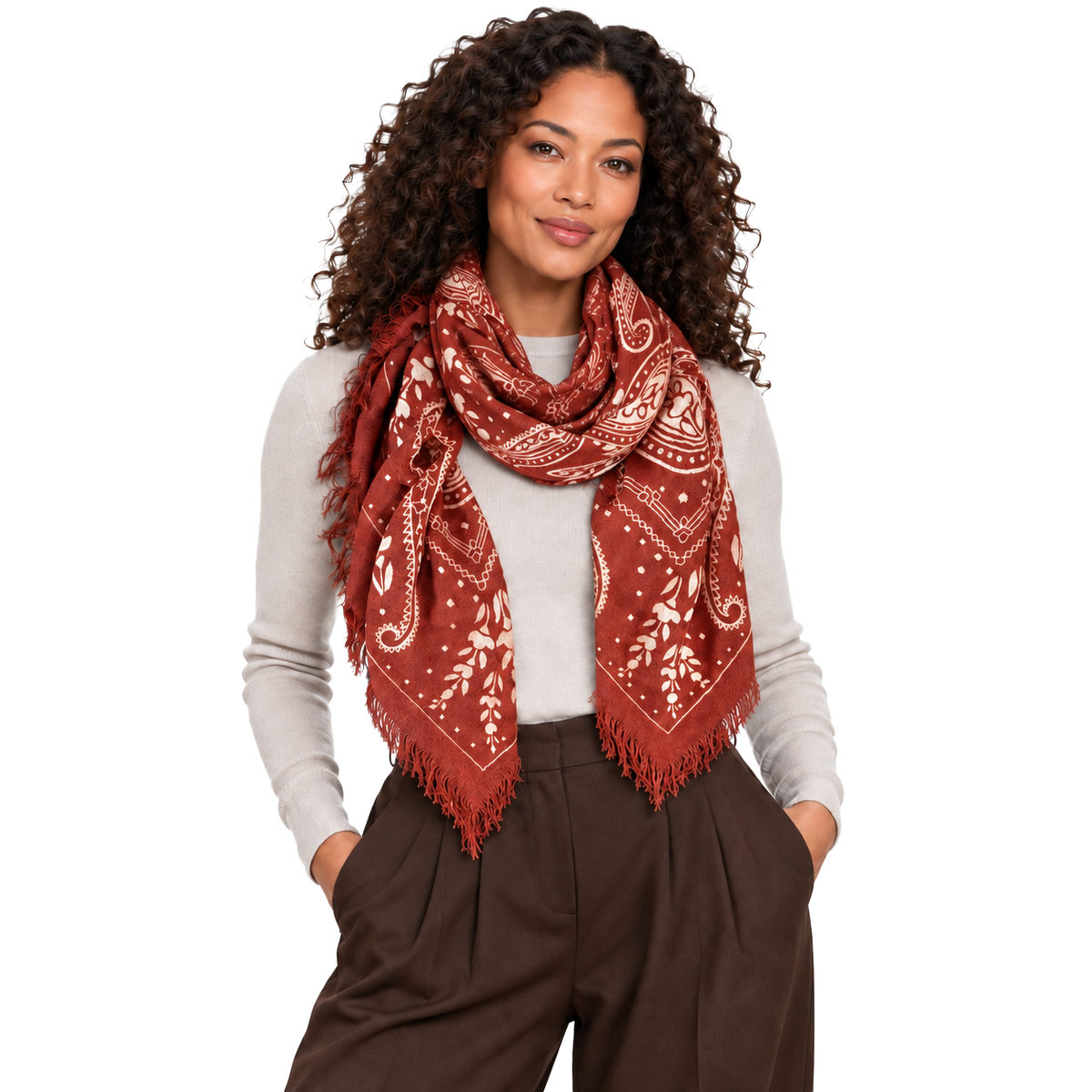 Cashmere Paisley Scarf