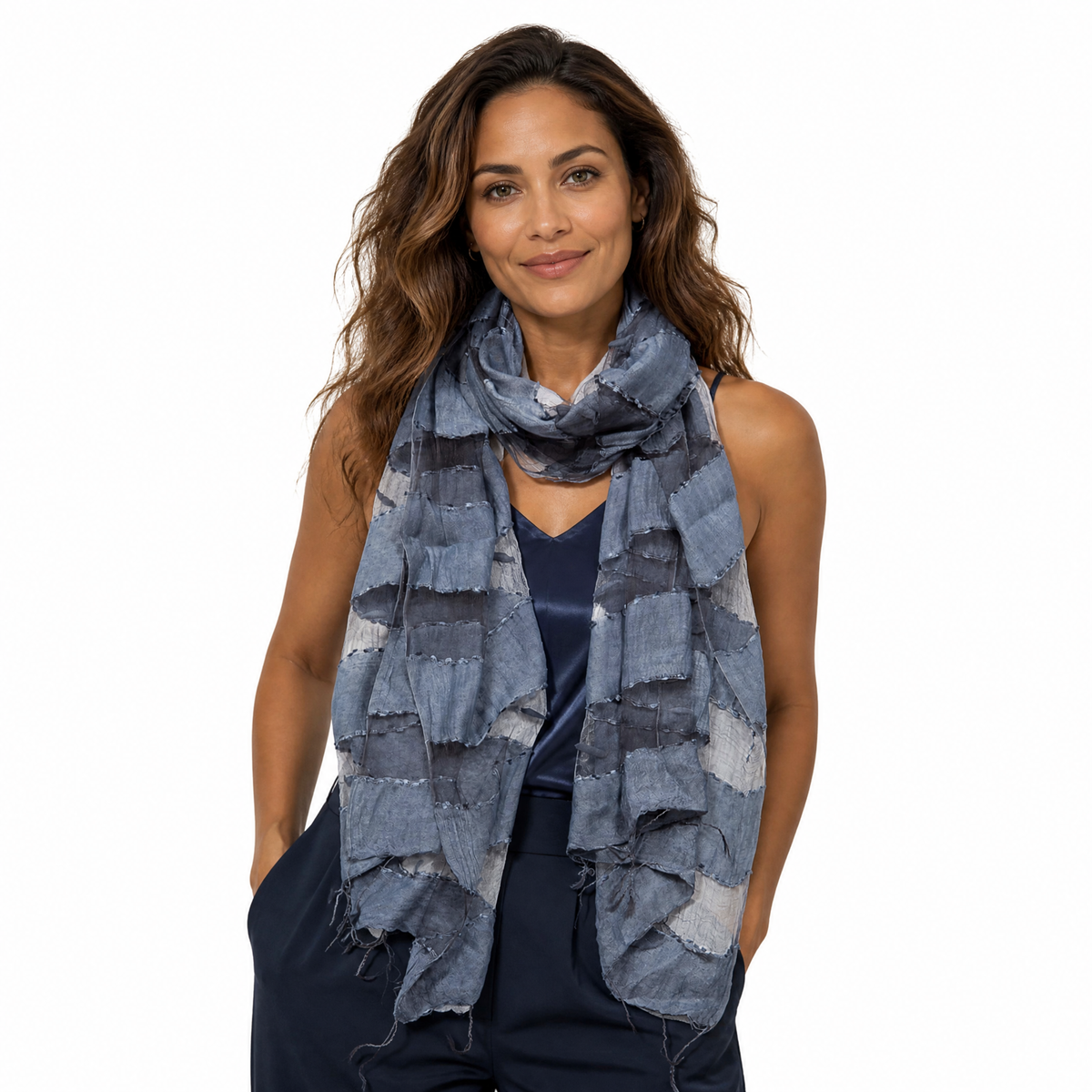 Hand Woven Silk Blended Scarf