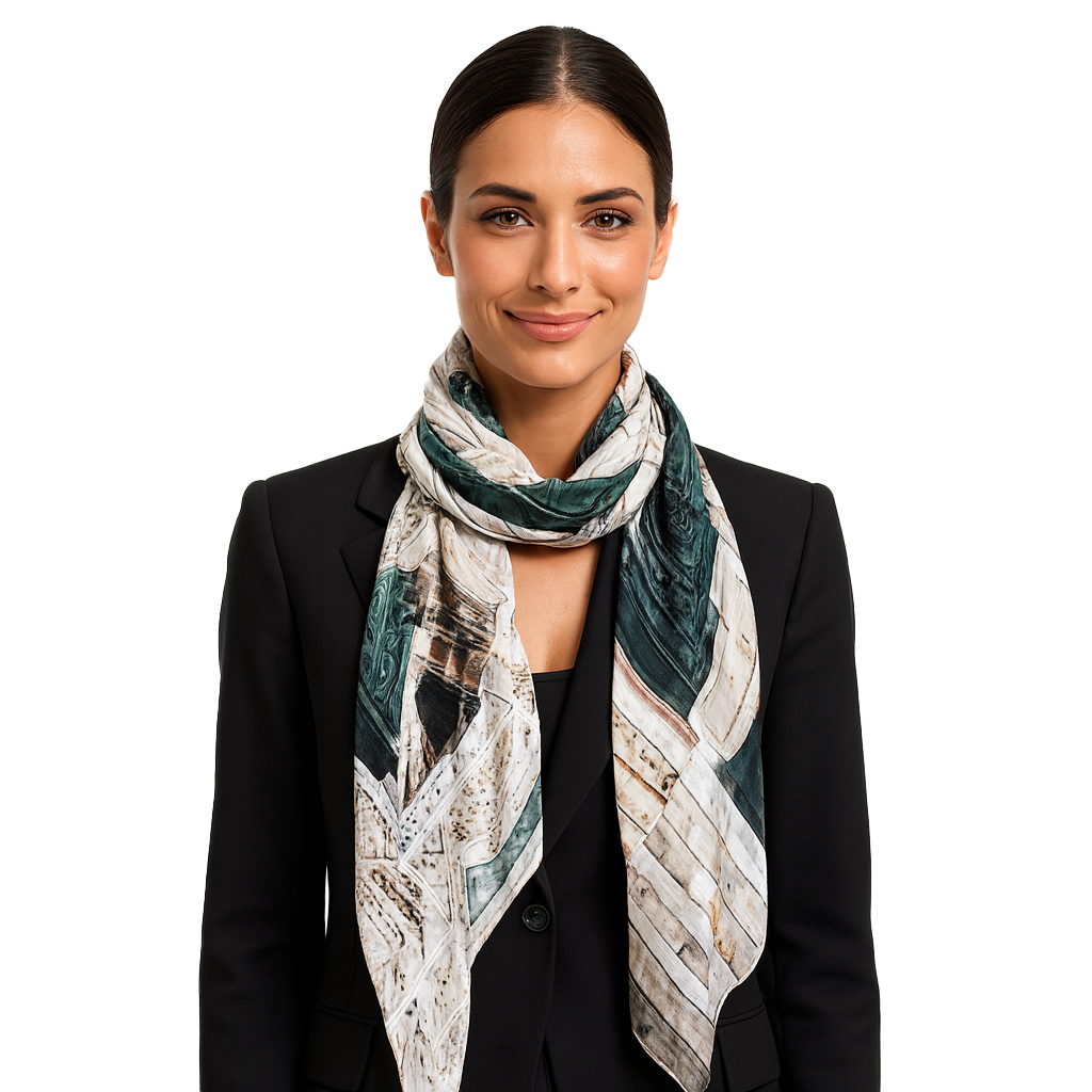 Duomo Doors Scarf — Blue Pacific