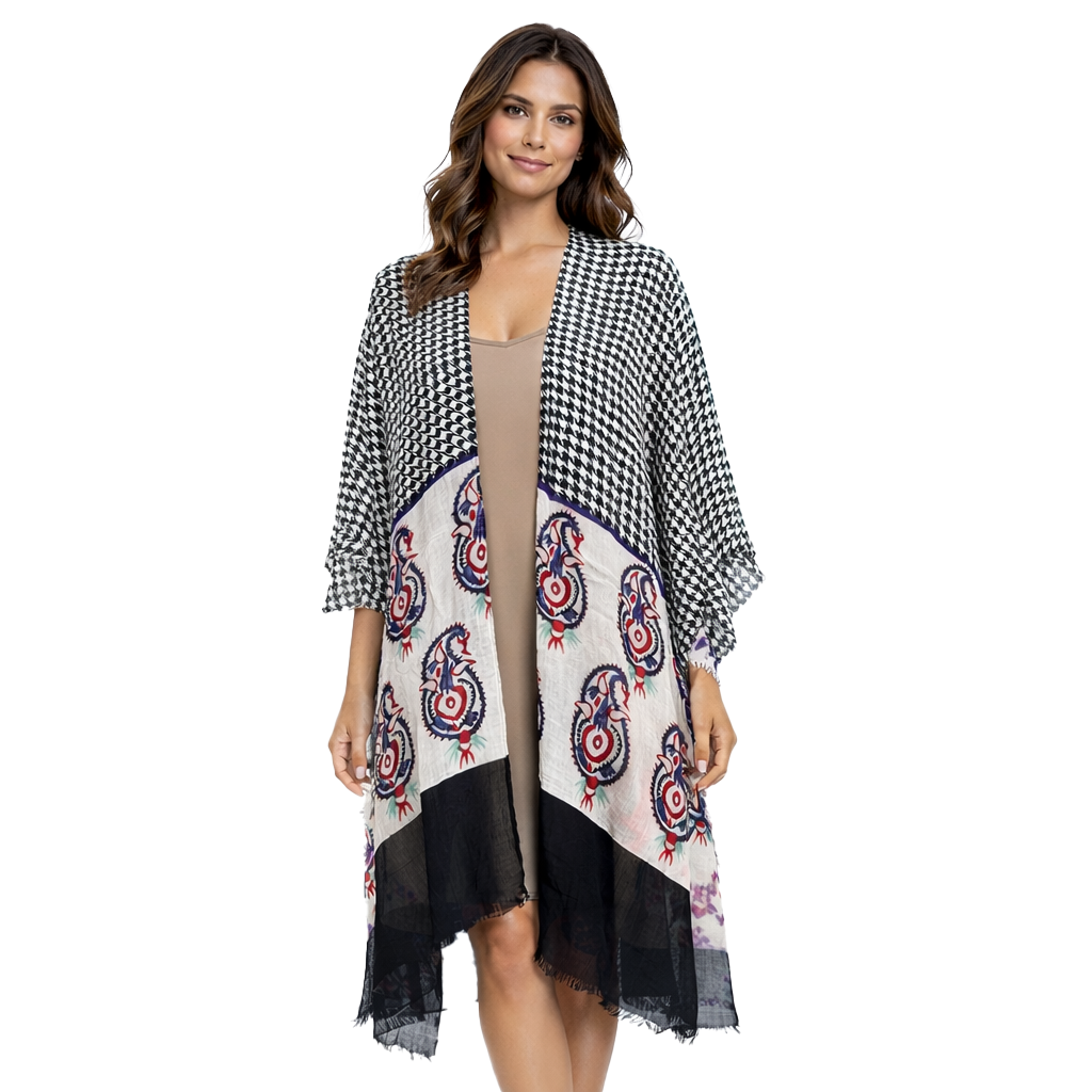 Elephant Paisley Kimono