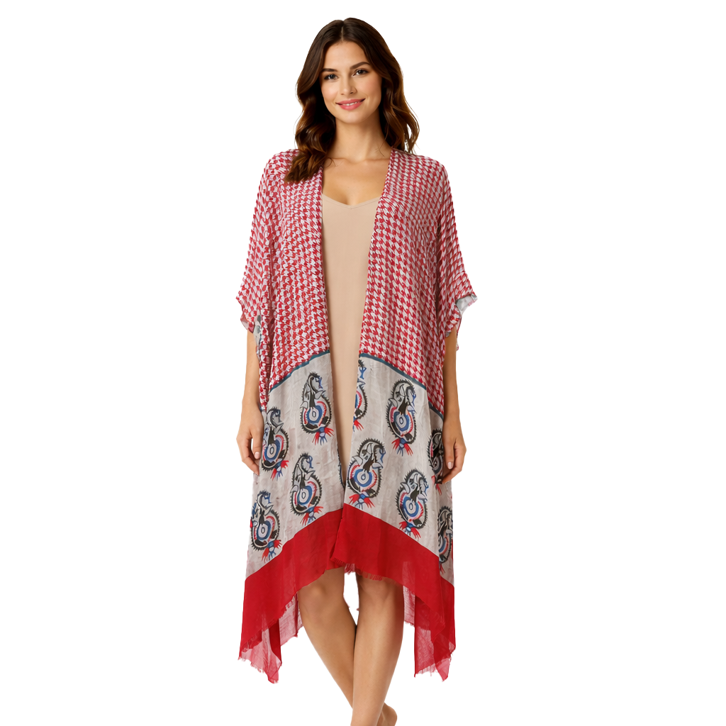 Elephant Paisley Kimono