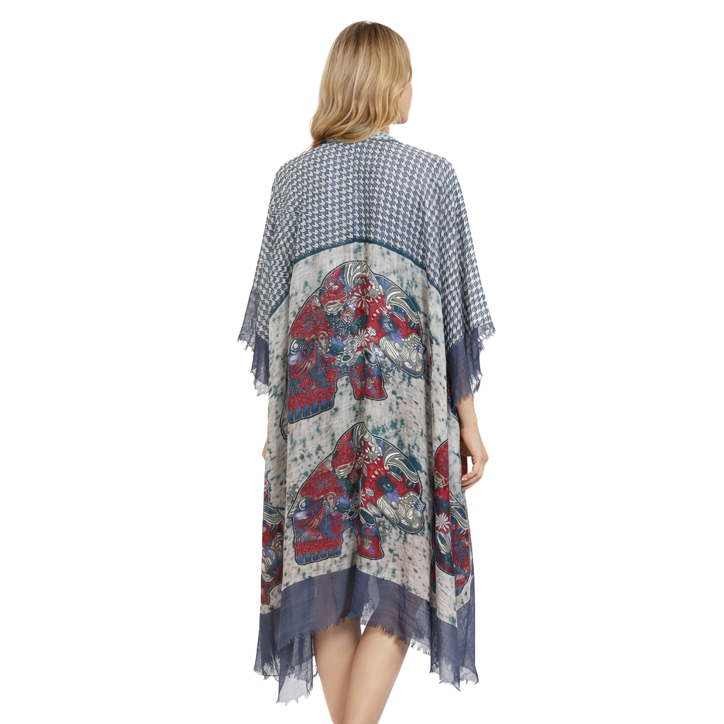 Elephant Paisley Kimono