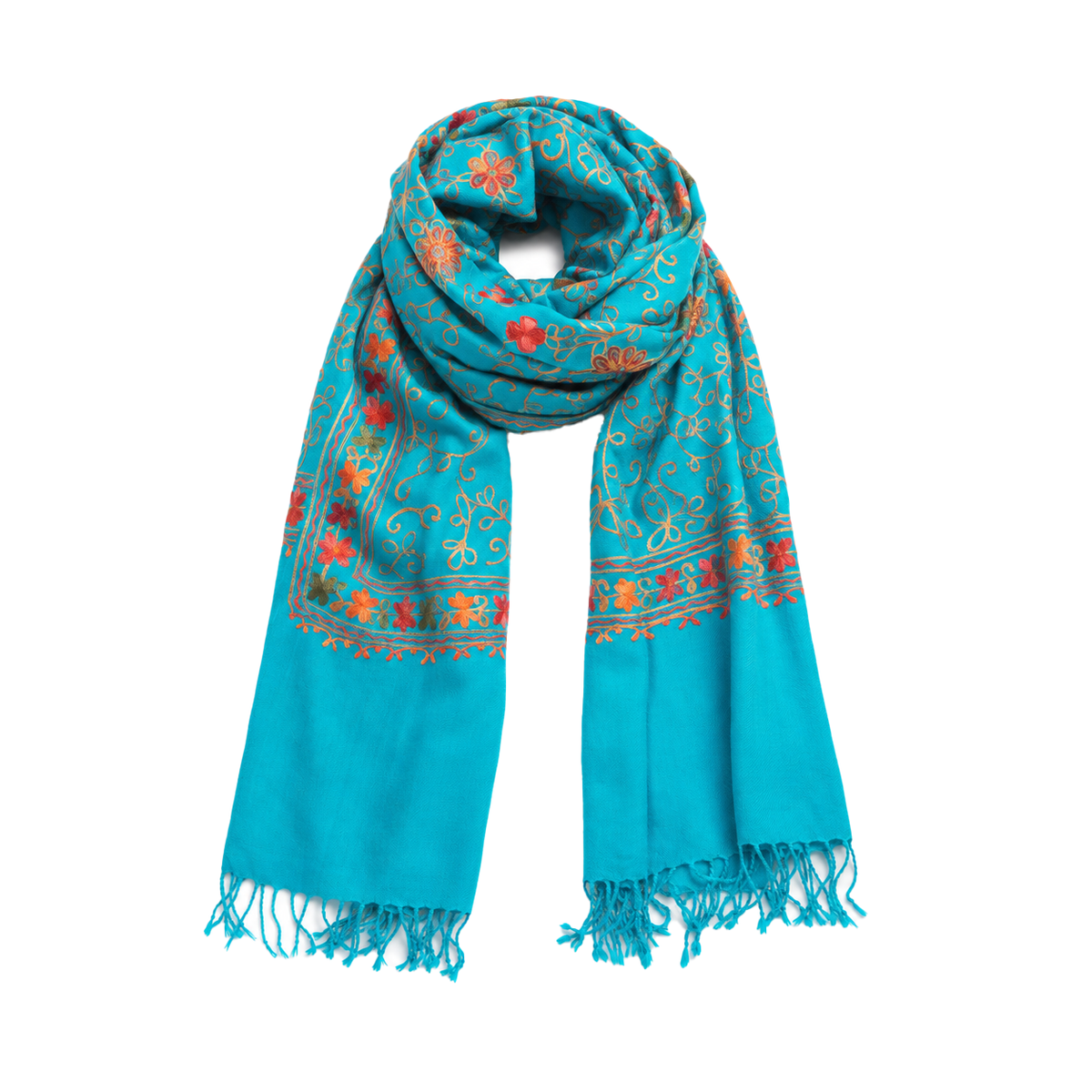 Flowered Embroidery Scarves