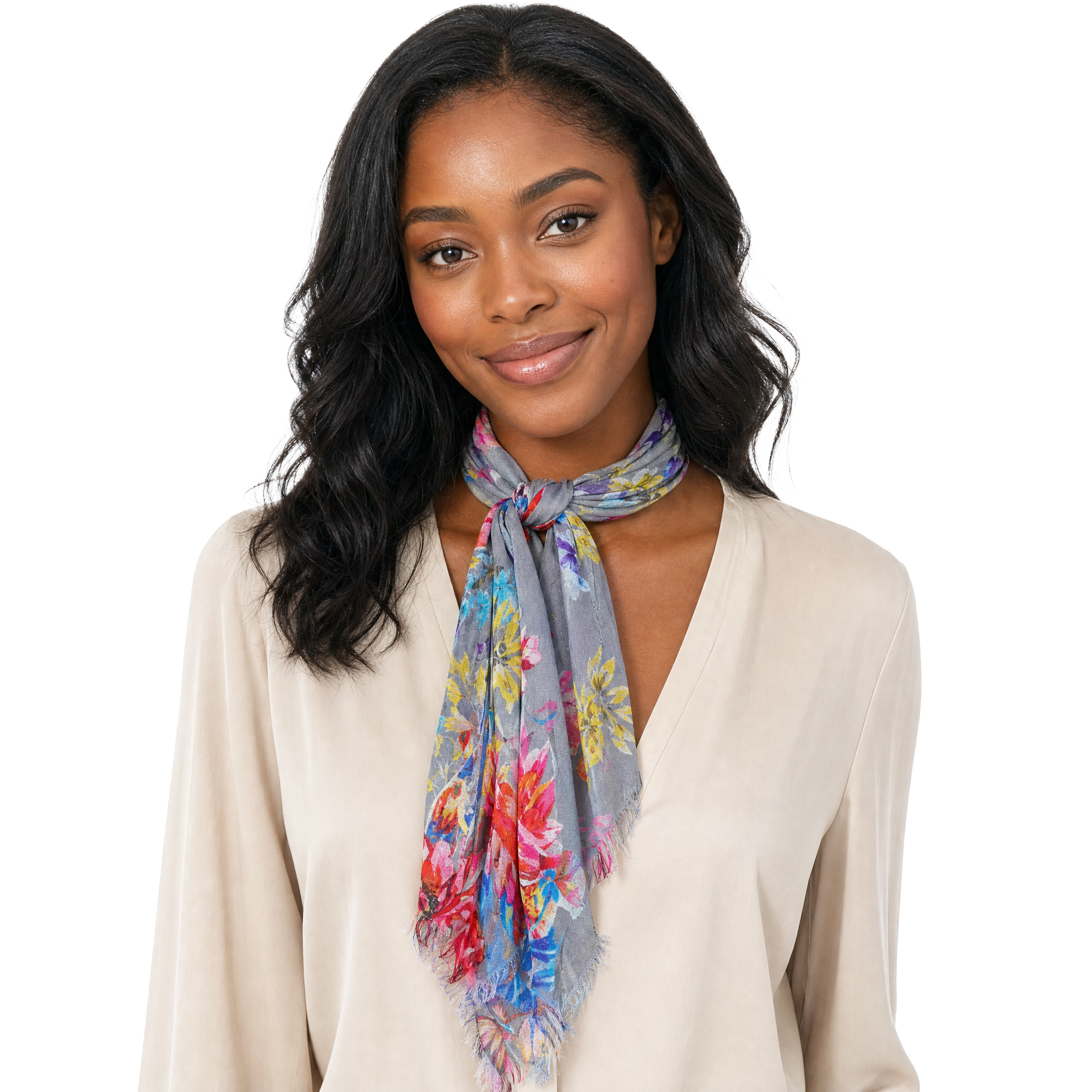 English Floral Neckerchief