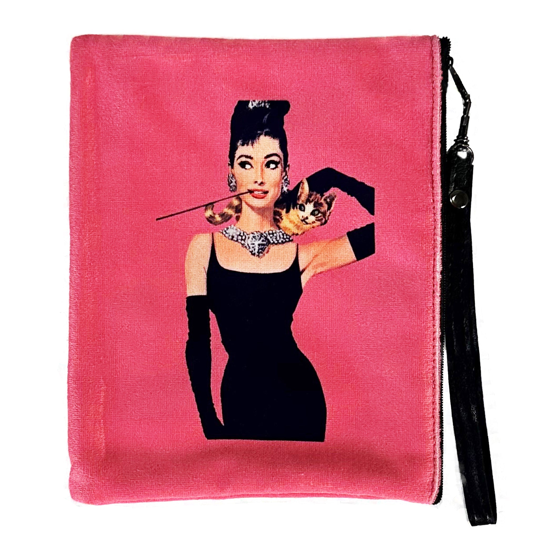 Tiffany Faux Suede Wristlet