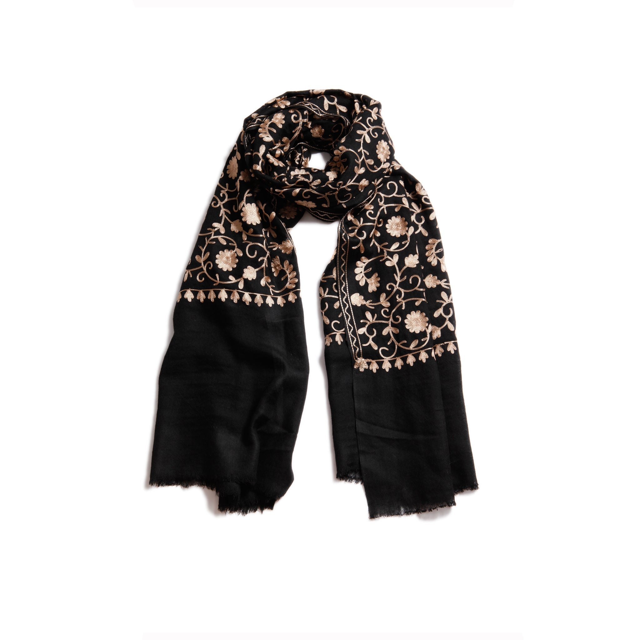 Flowered Embroidery Scarves