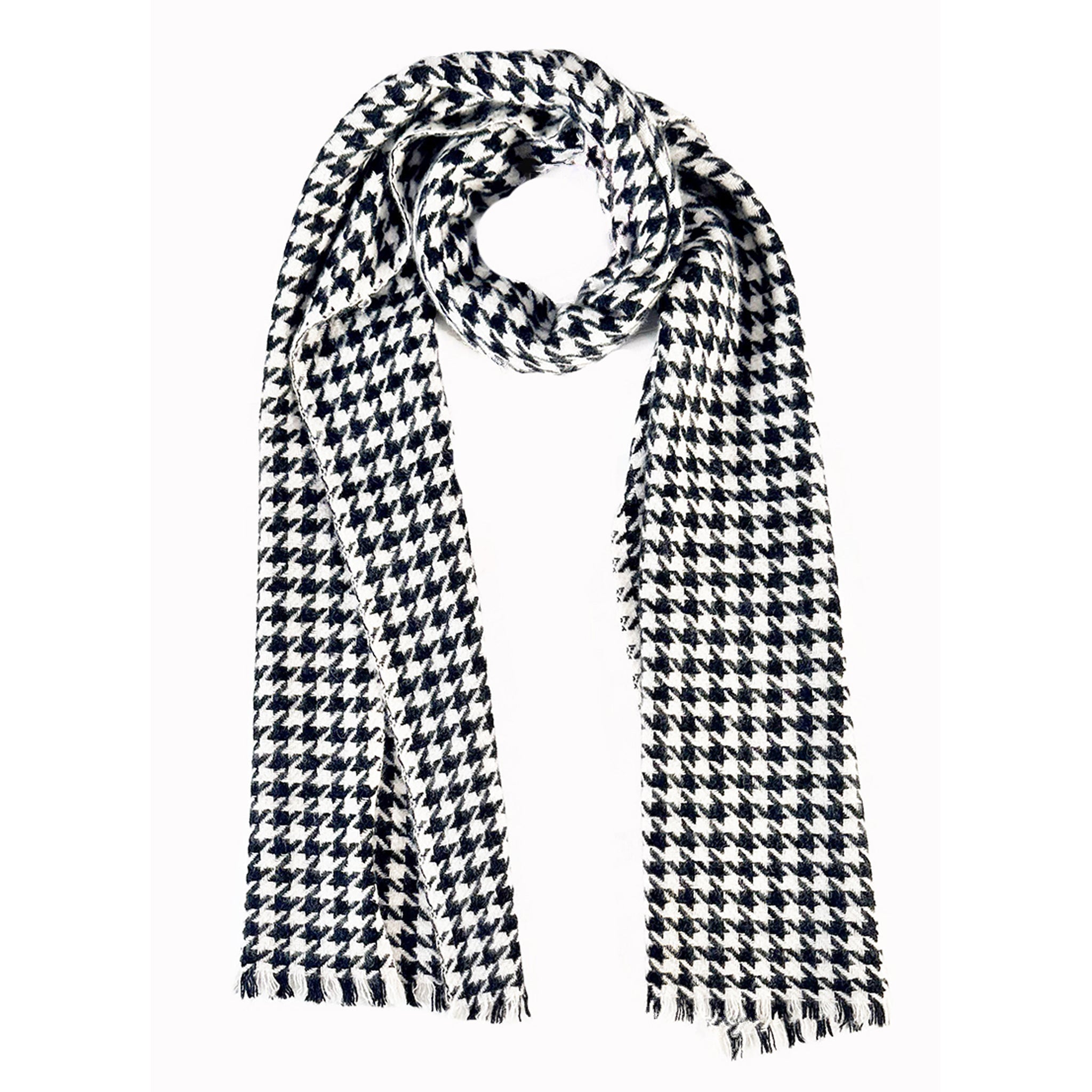 Cashmere Houndstooth Scarf