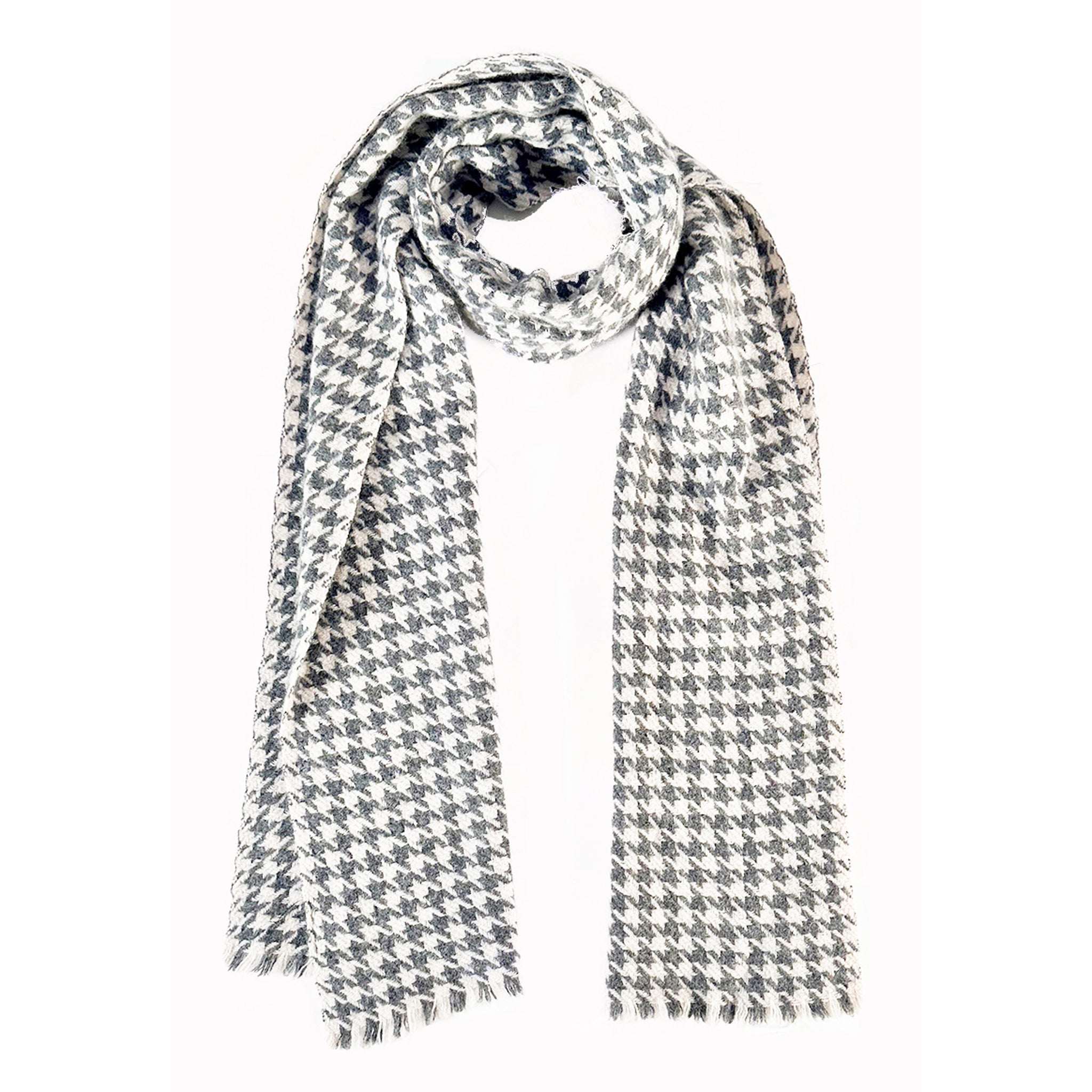 Cashmere Houndstooth Scarf