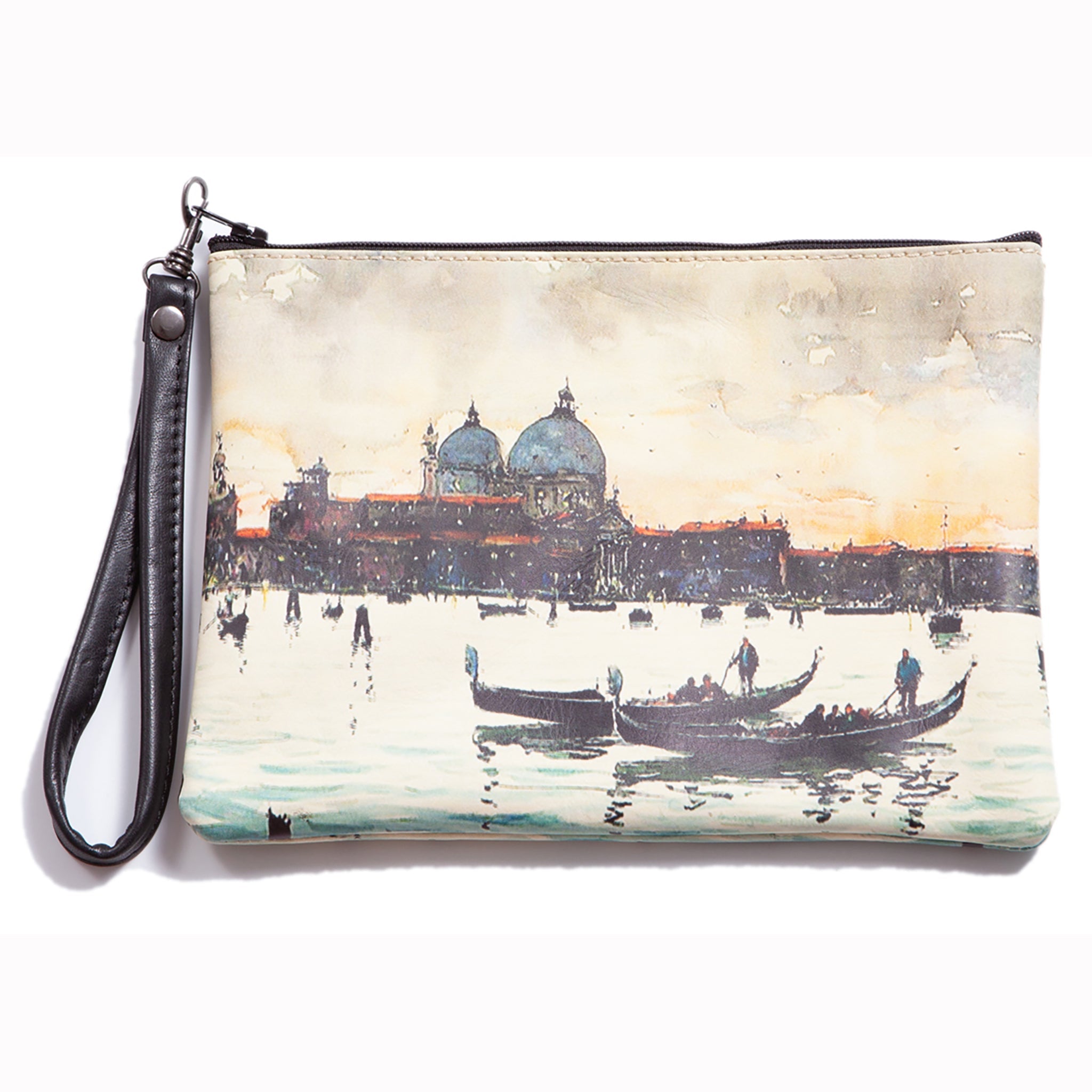 Istanbul Skyline – Turkish Leather Wristlet