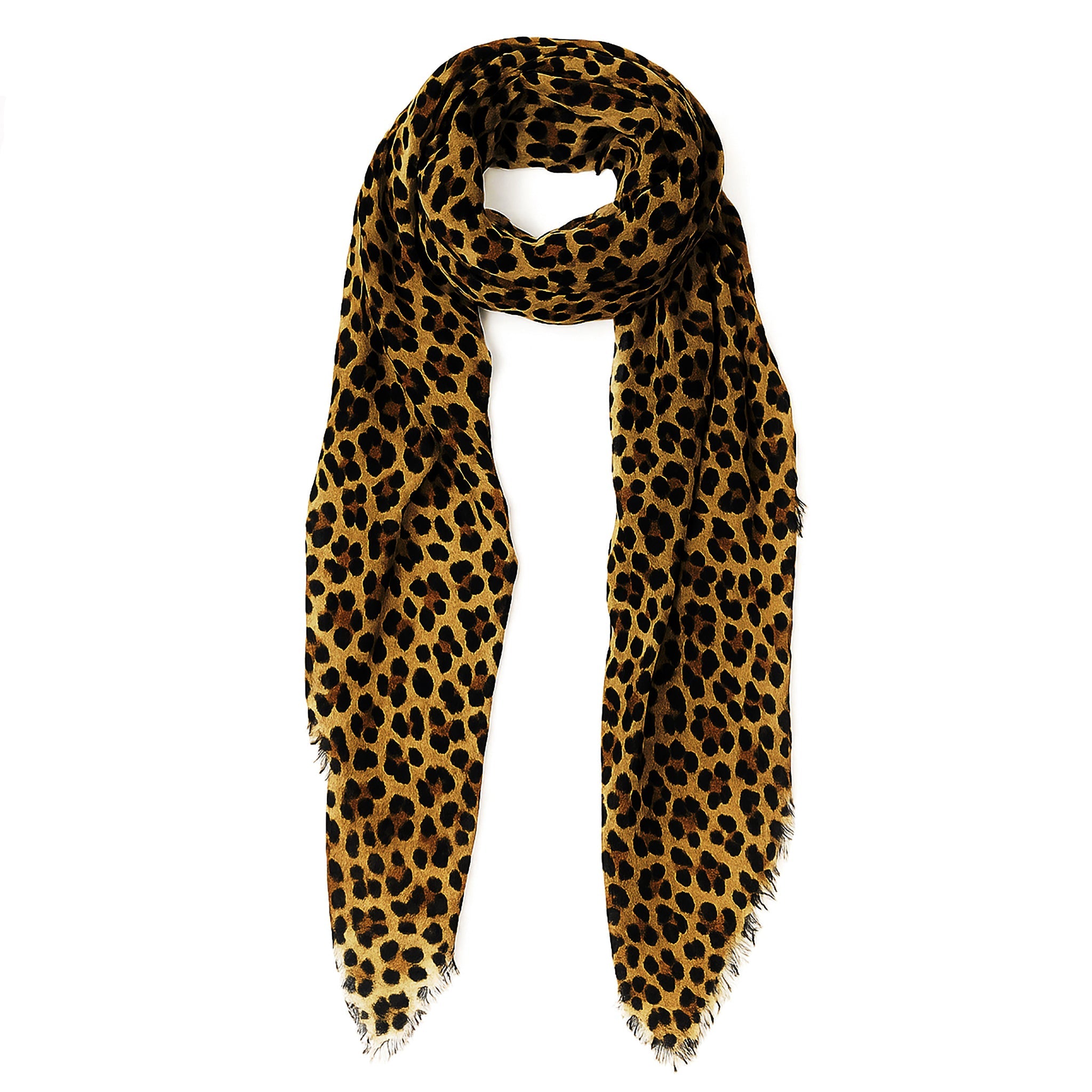 Leopard Scarf — Blue Pacific — view 2