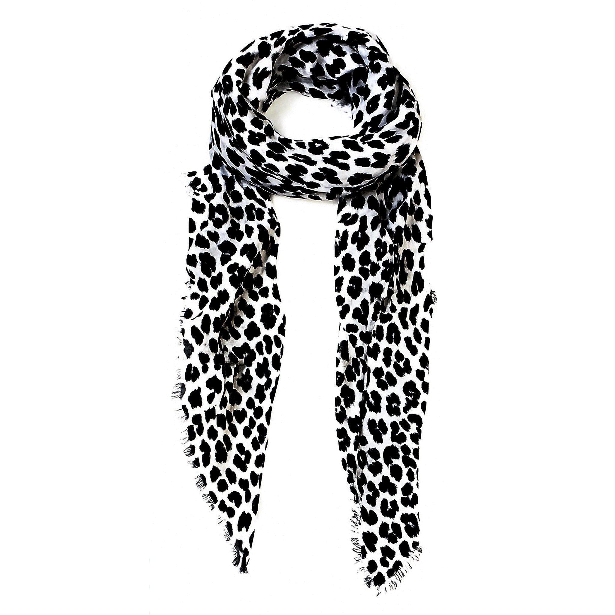 Leopard Scarf — Blue Pacific — view 4