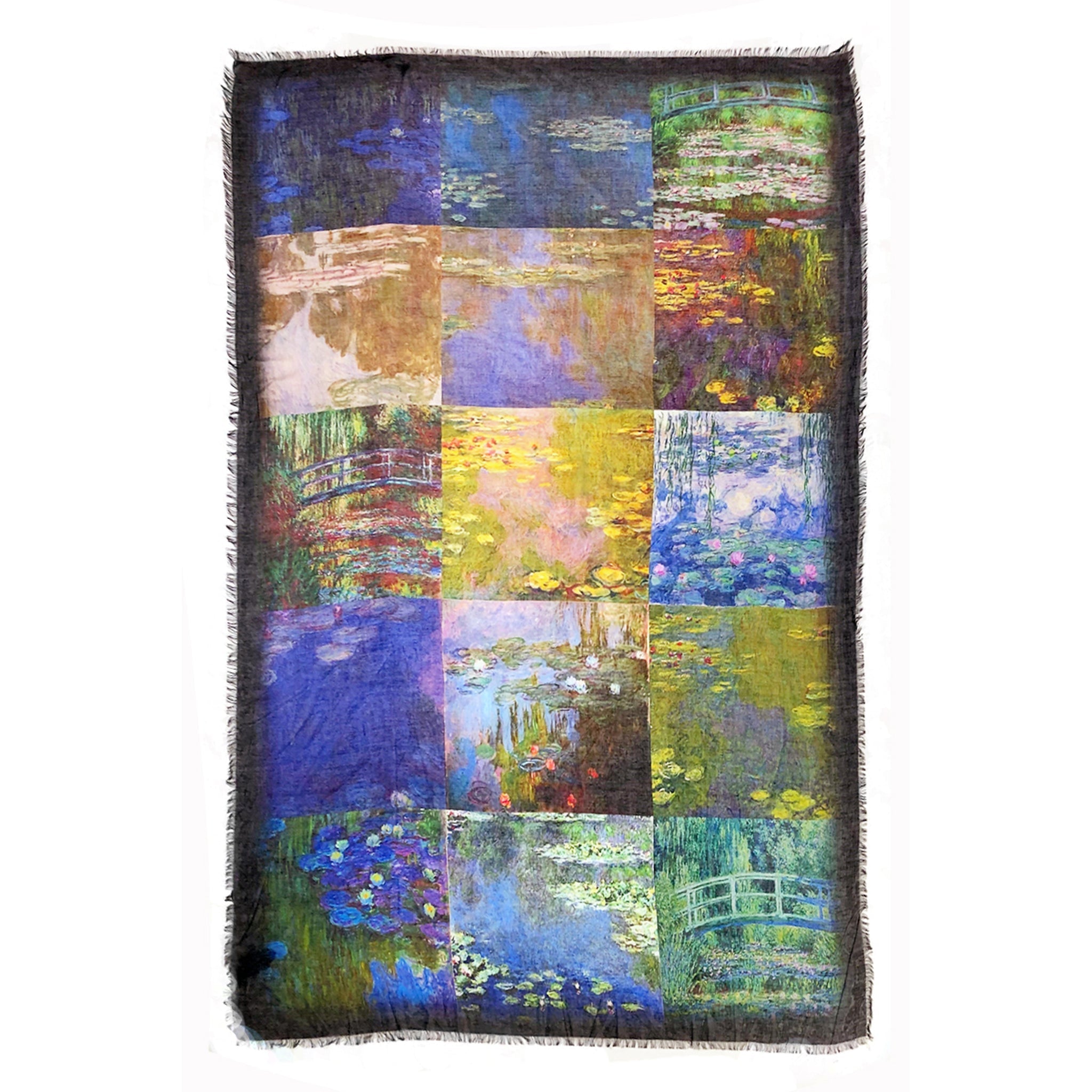 Lilies Scarf (Water Garden) — Blue Pacific — view 2