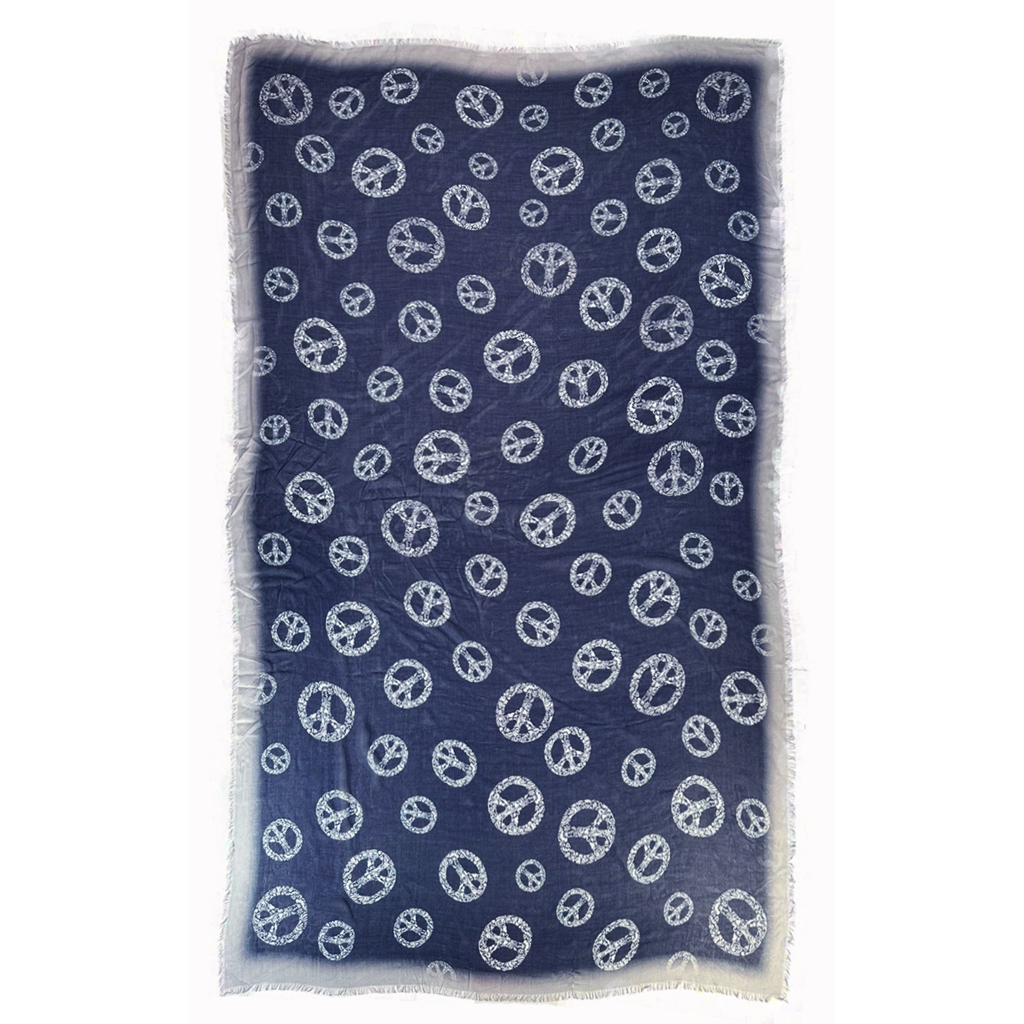 Vintage Peace Scarf — Blue Pacific — view 2
