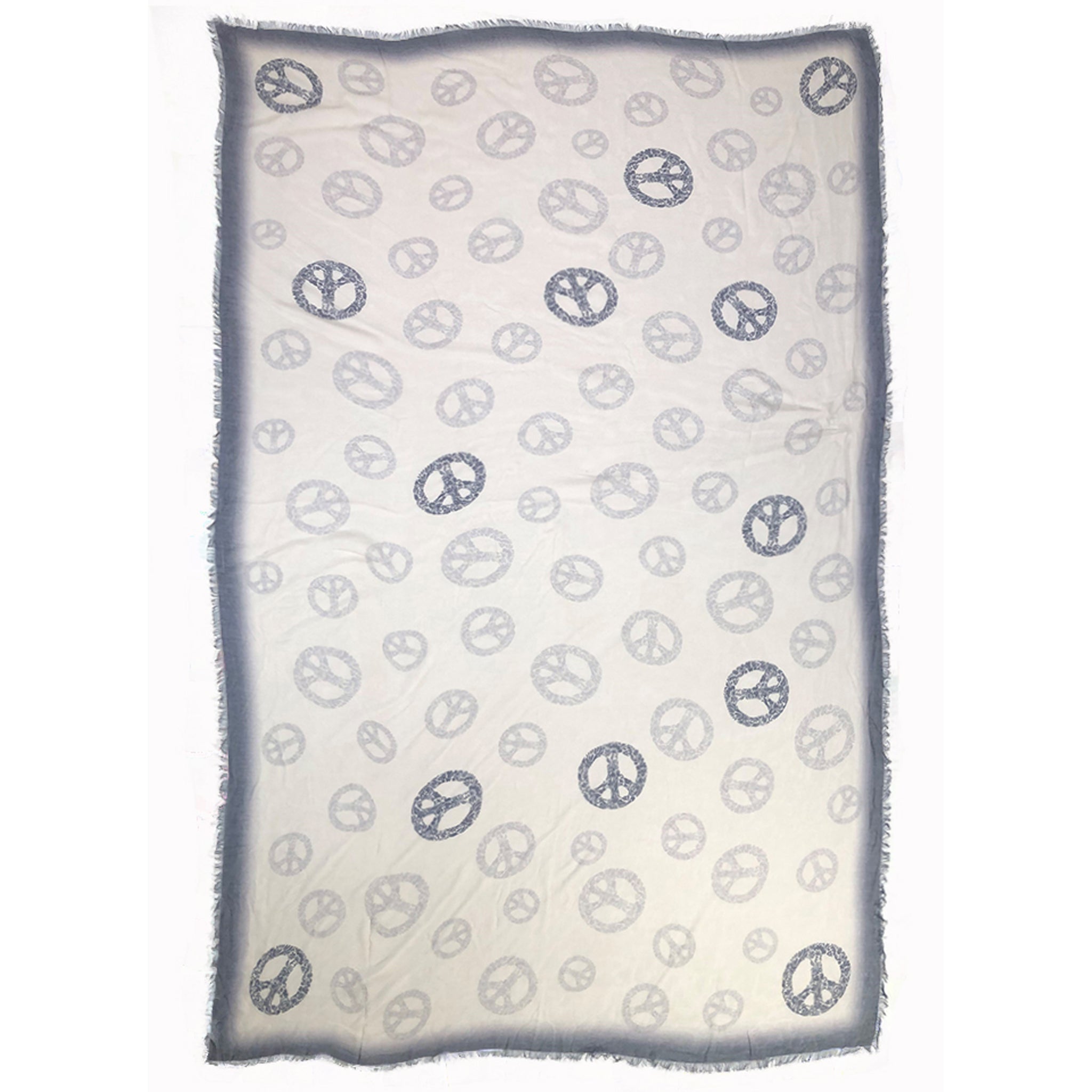 Vintage Peace Scarf — Blue Pacific — view 7