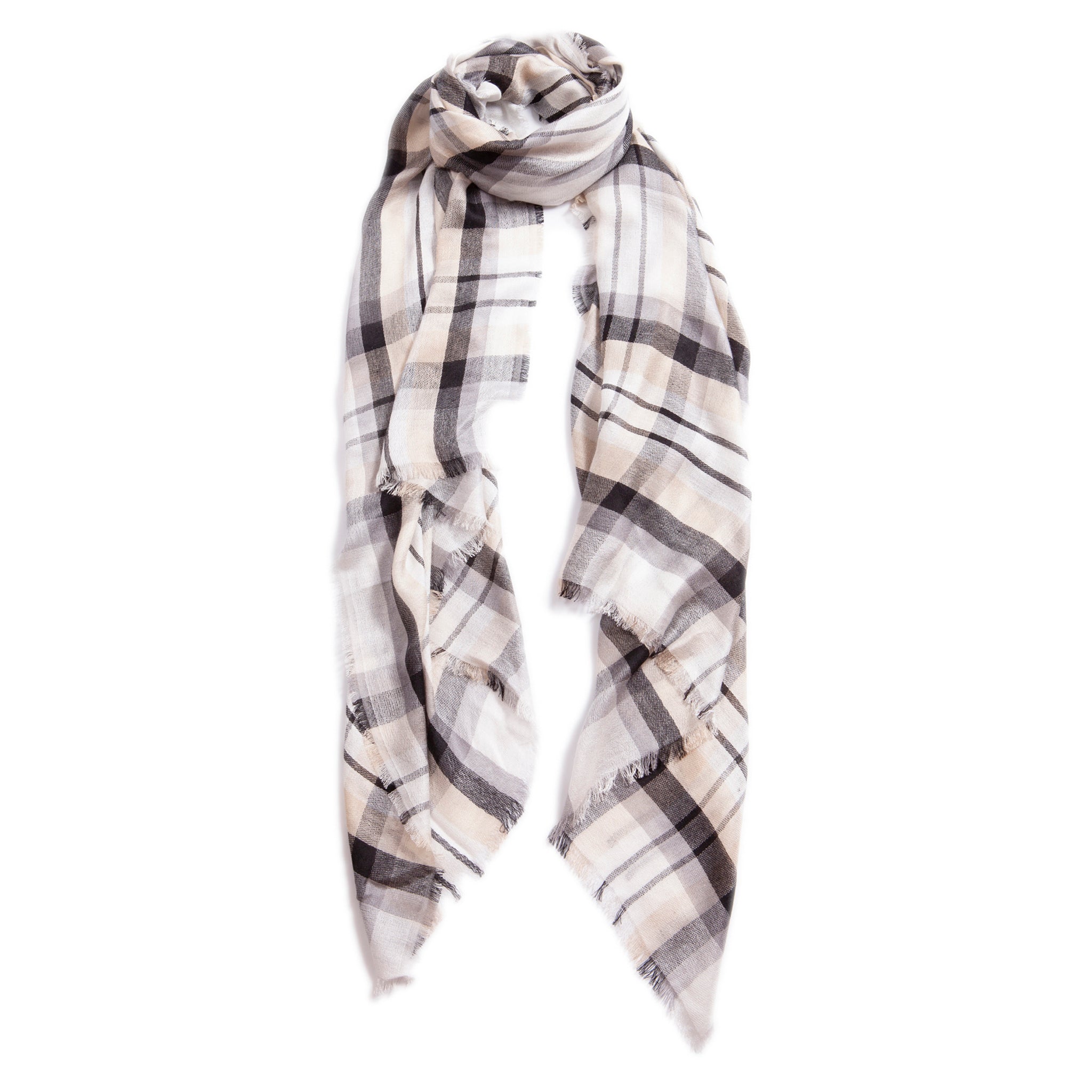 Modern Scottish Plaid Scarves (Contemporary)