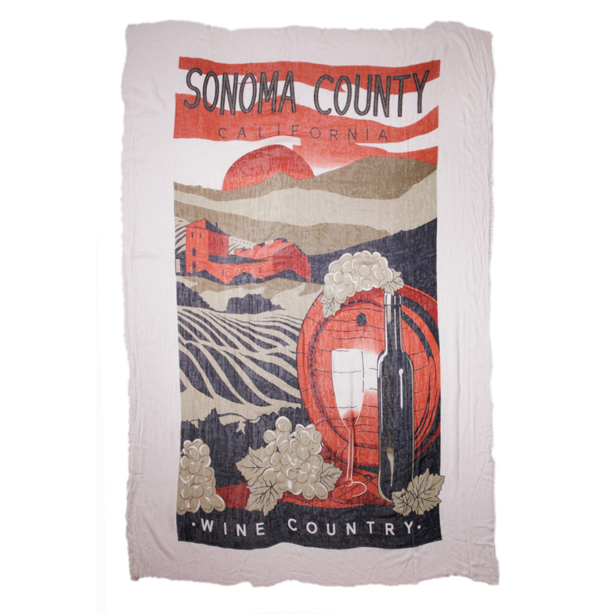 Sonoma Sunset Scarf — Blue Pacific — view 2