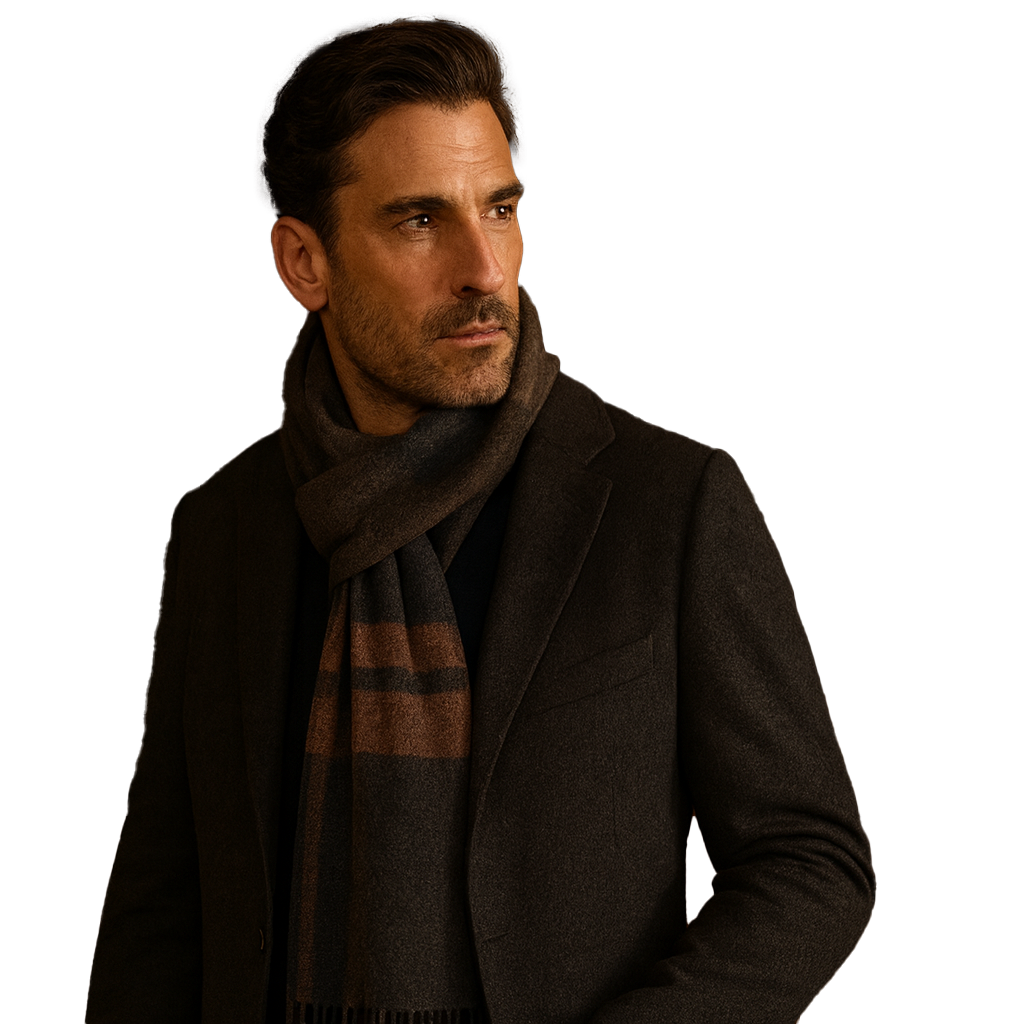 Heritage Plaid Scarf — Blue Pacific