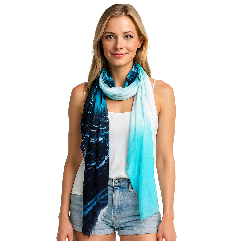 Ocean Wave Scarf