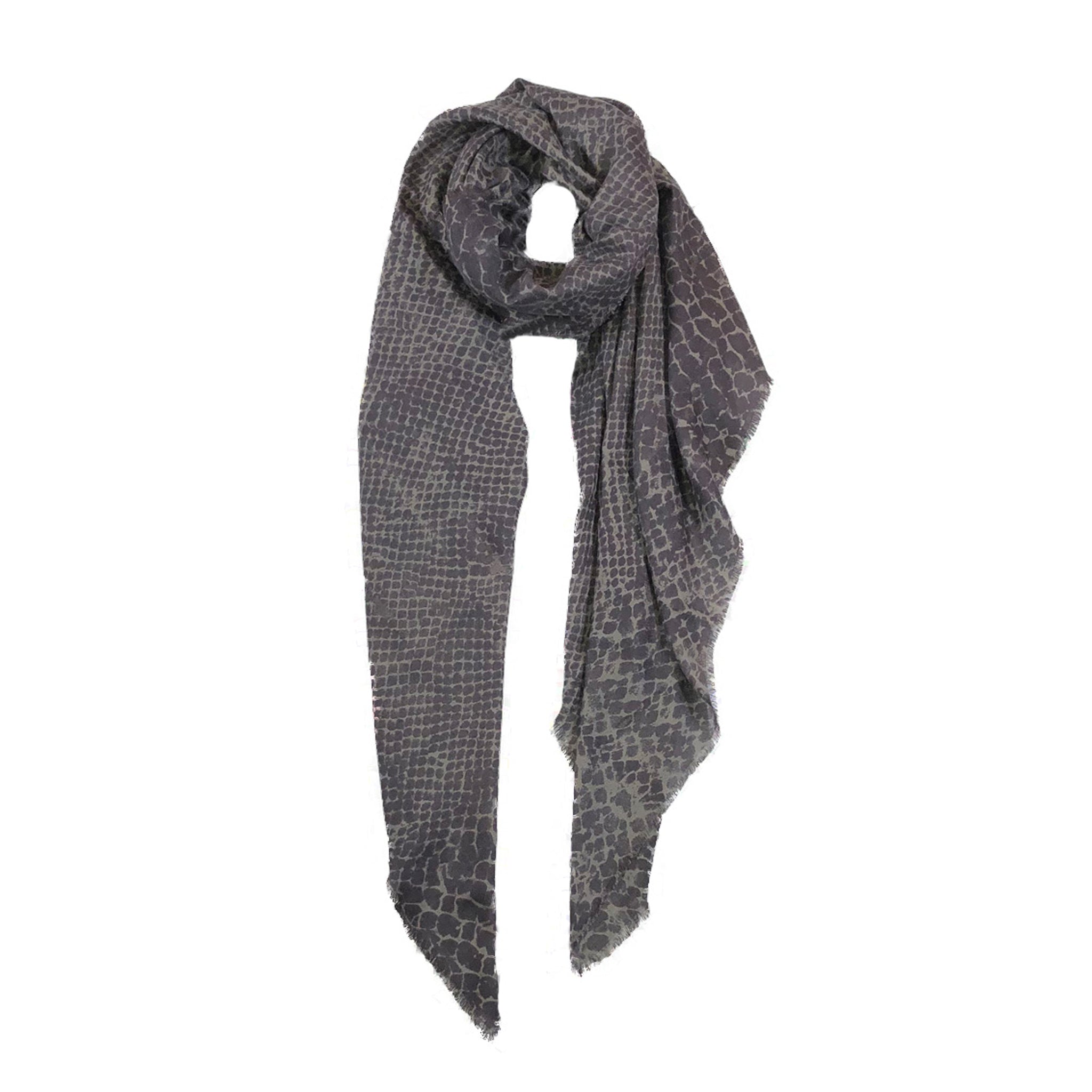 Cashmere Blend Snake Scarf
