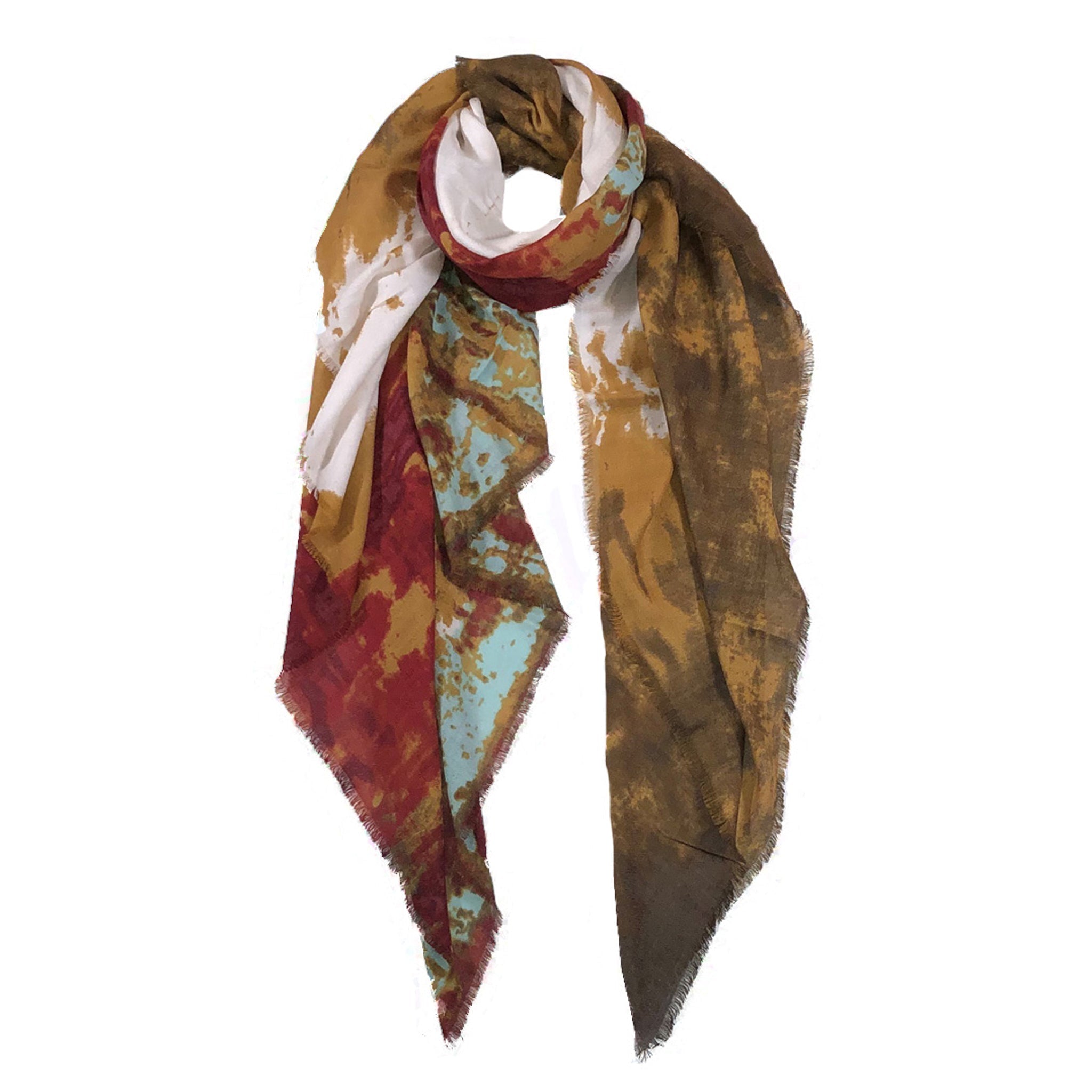 Cashmere Blend Watercolor Scarf