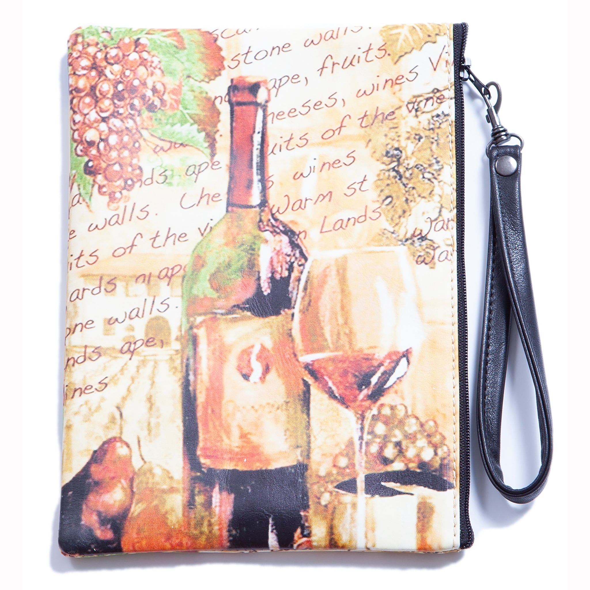 Tuscan Vineyard – Turkish Leather Wristlet — Blue Pacific
