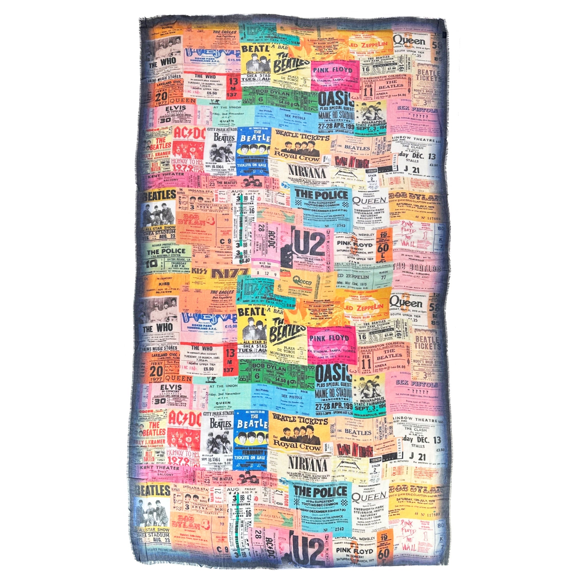 Vintage Concert Posters Scarf