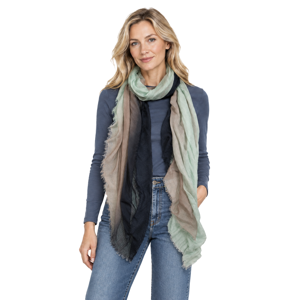 Vintage Dip Dye Scarf