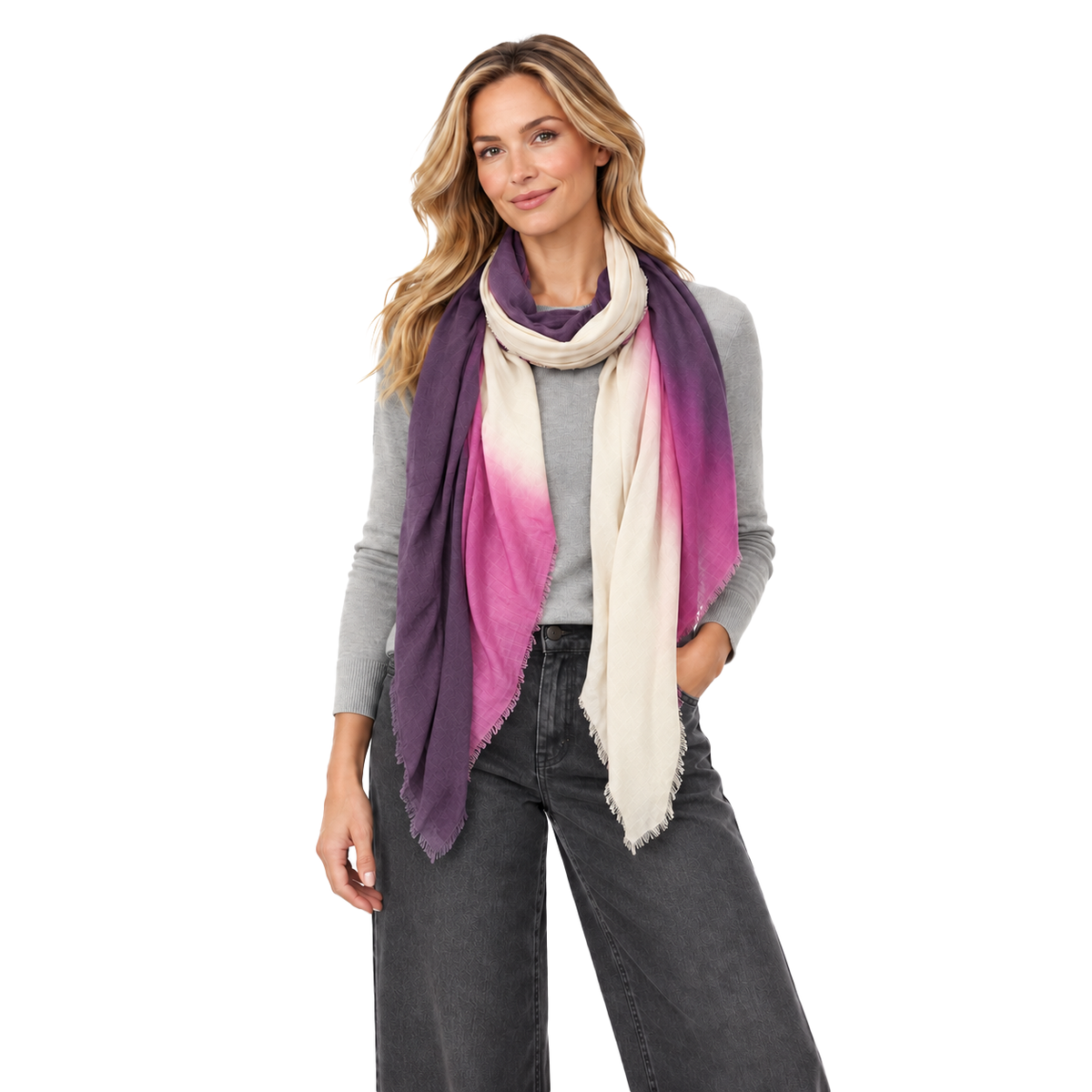 Vintage Dip Dye Scarf