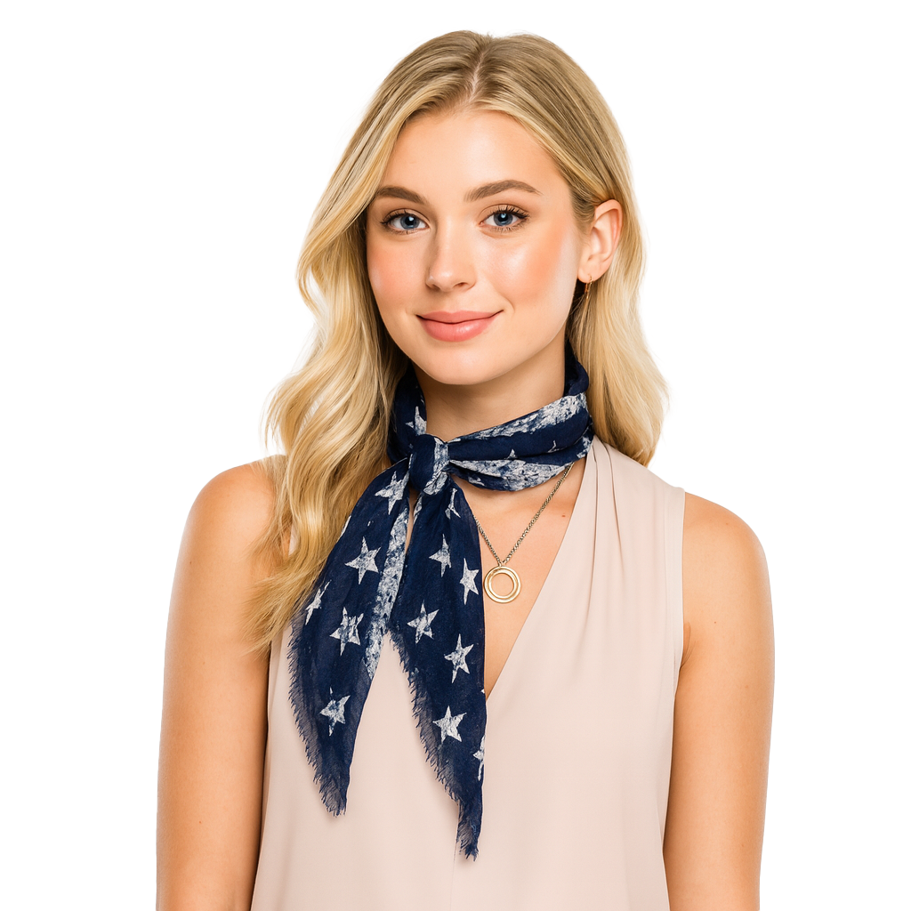 Vintage Flag Neckerchief – Midnight Navy