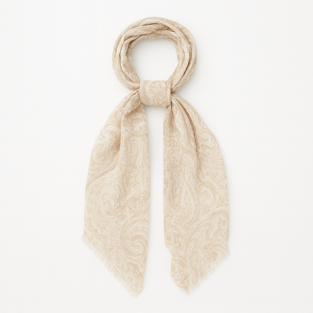 Vintage Paisley Cashmere Blend Neckerchief