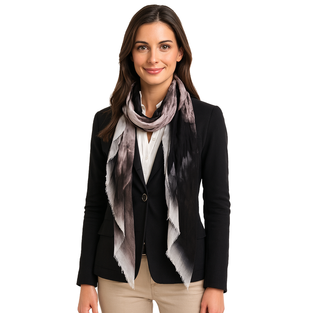 White Stallion Scarf — Blue Pacific