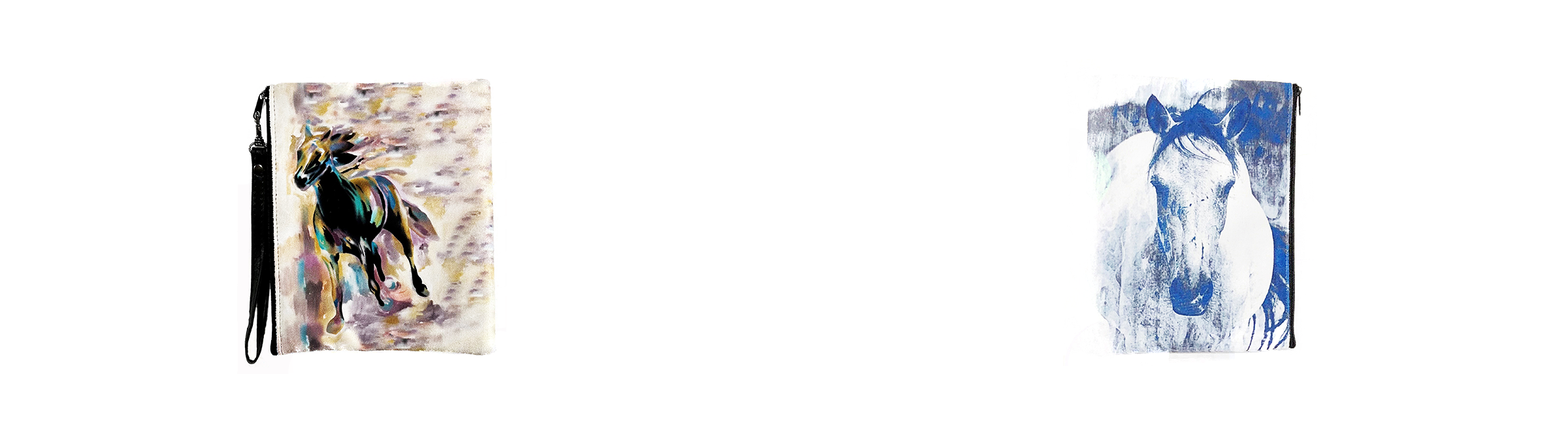 Equestrian Elegance Faux Suede Wristlet Collection