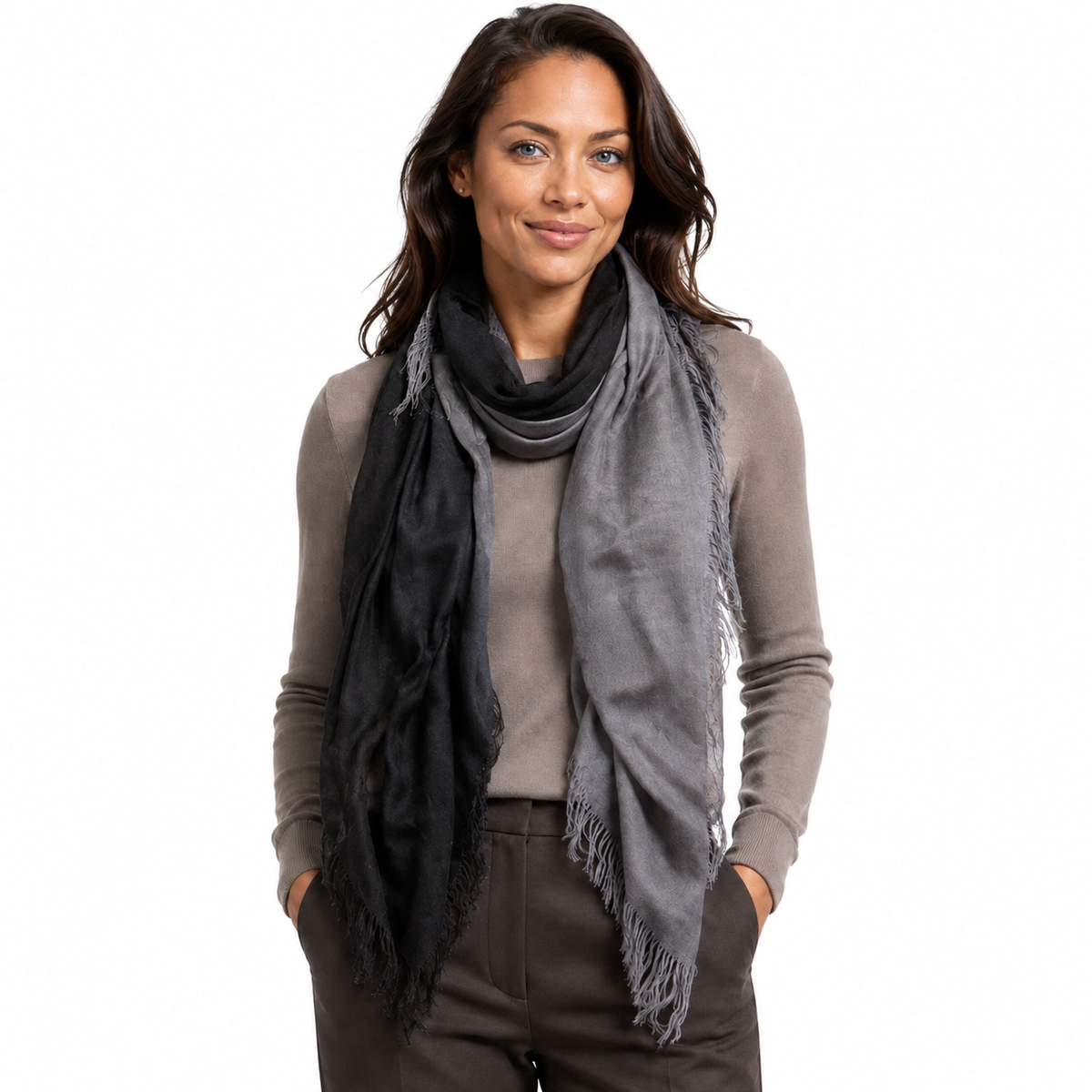Cashmere Blend Faded Scarves