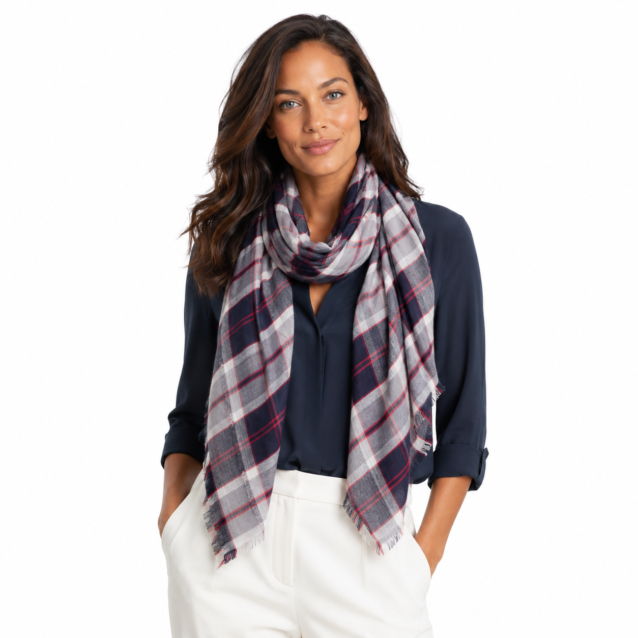 Modern Scottish Plaid Scarves (Contemporary)