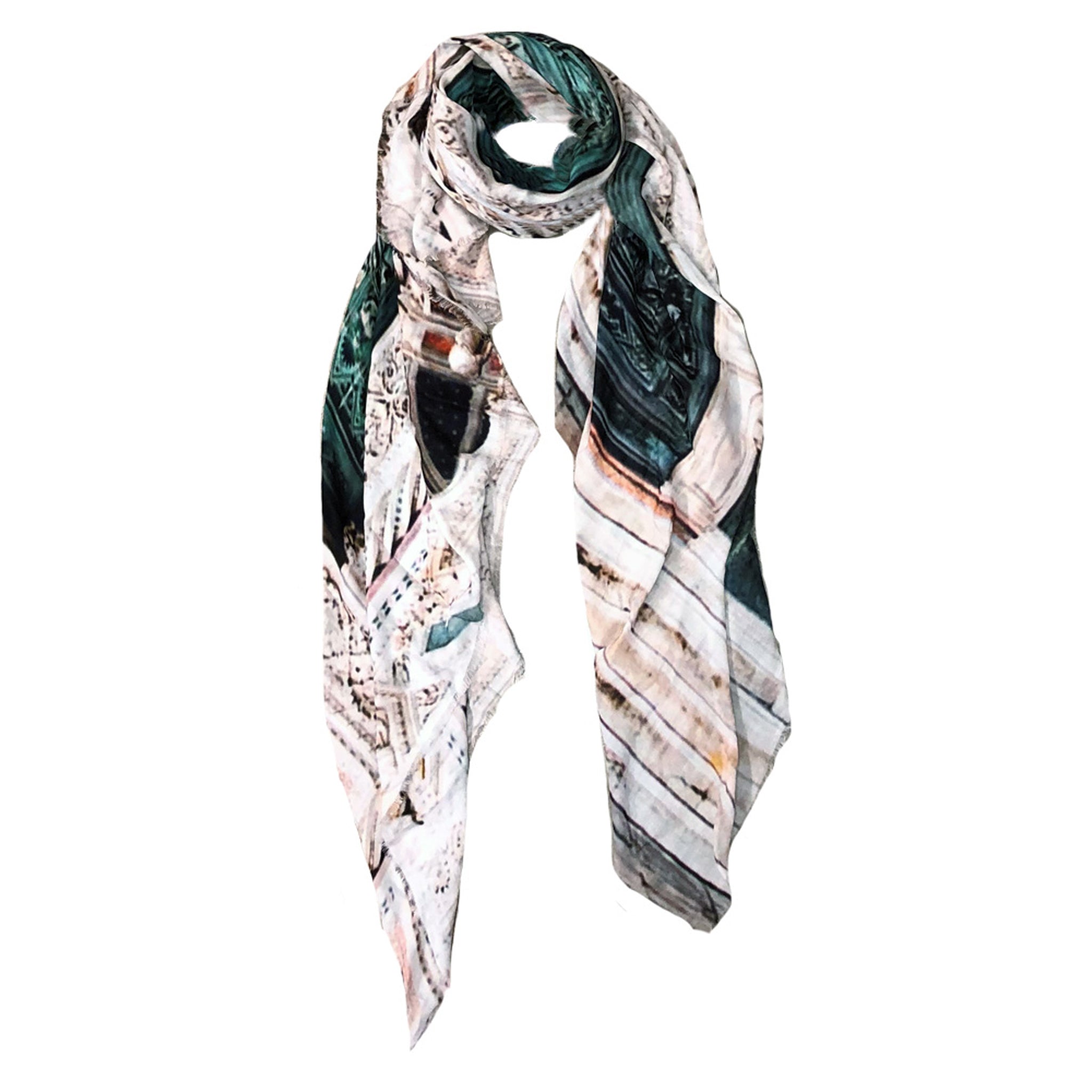 Duomo Doors Scarf — Blue Pacific — view 3