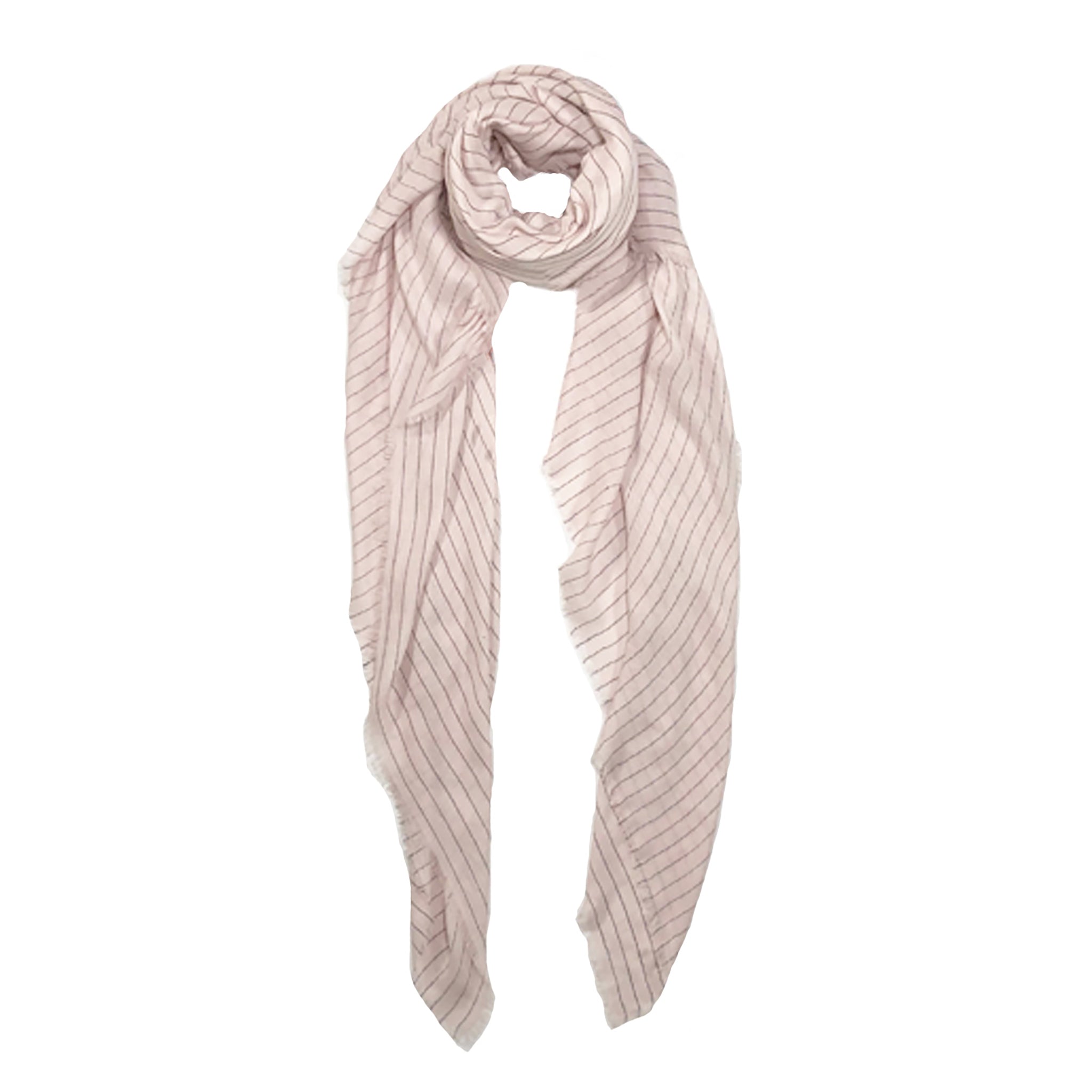 Cashmere Blend Pin Stripe Scarf