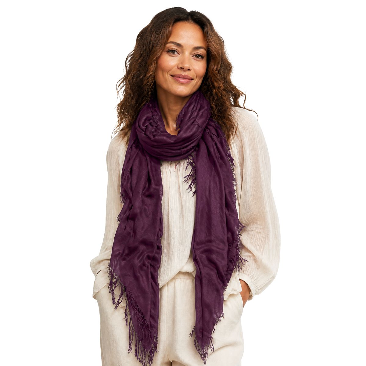 Cashmere Blend Solid Scarf