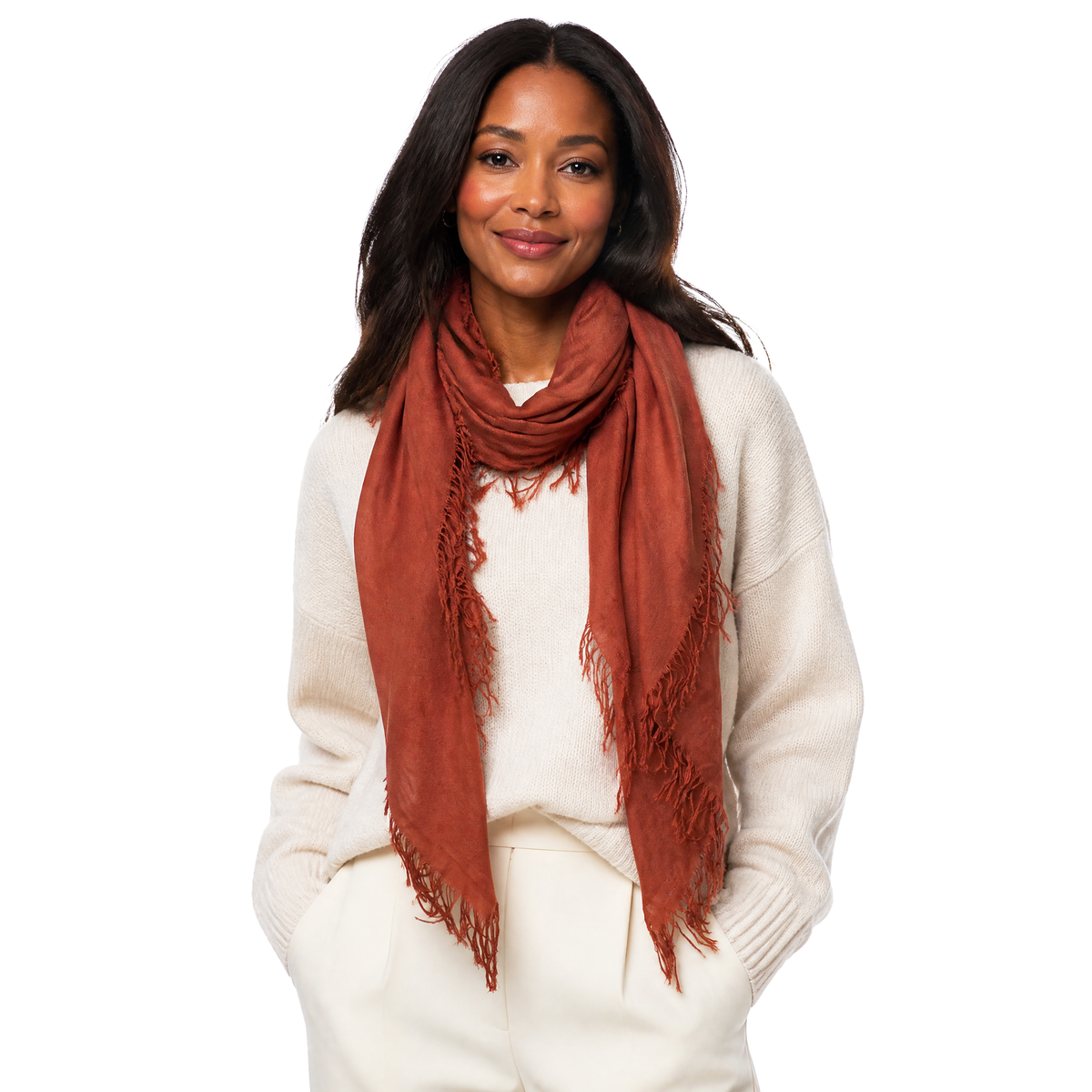 Cashmere Blend Solid Scarf